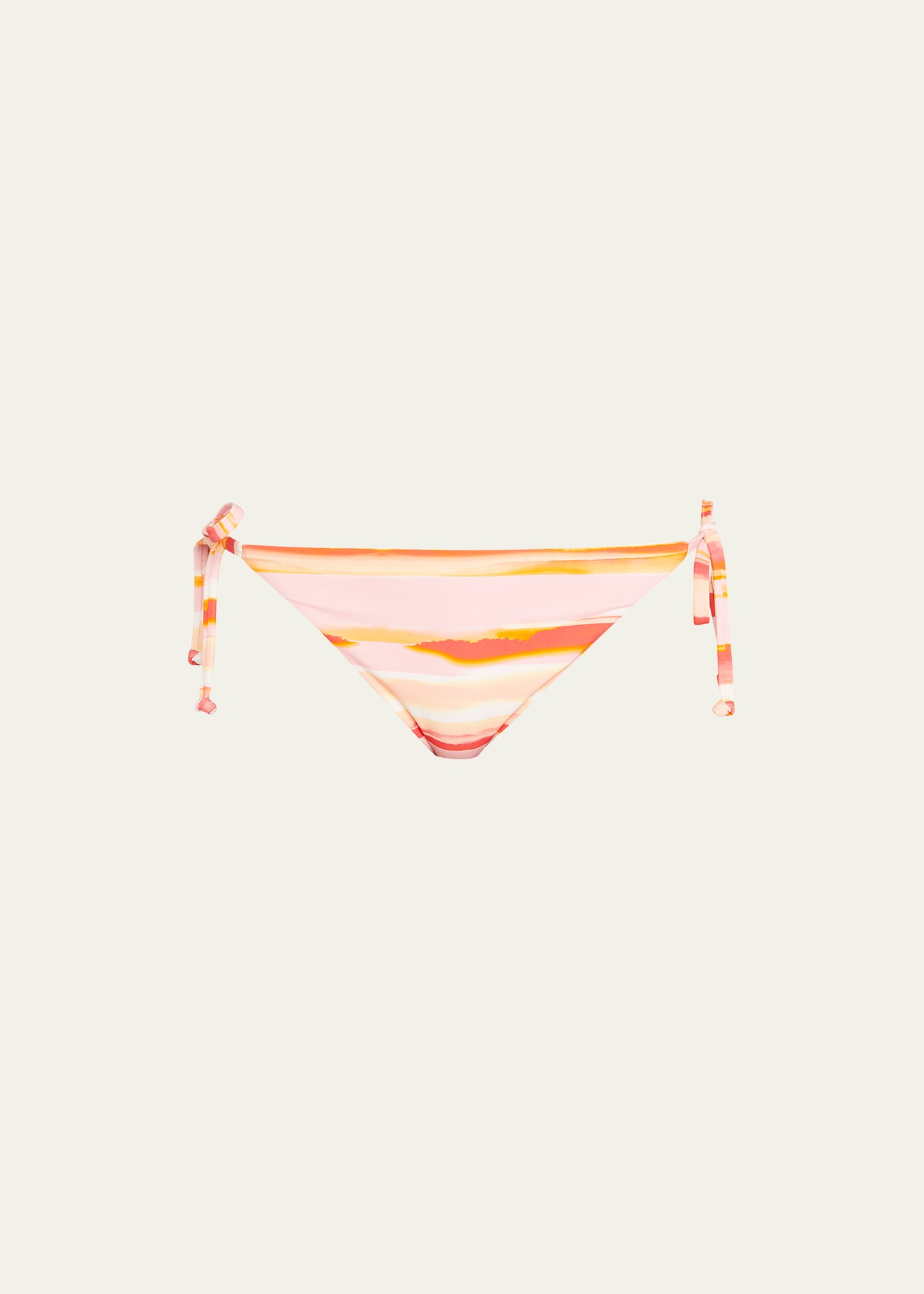 Milly Cabana Sunset Stripe Side-Tie Bikini Bottoms