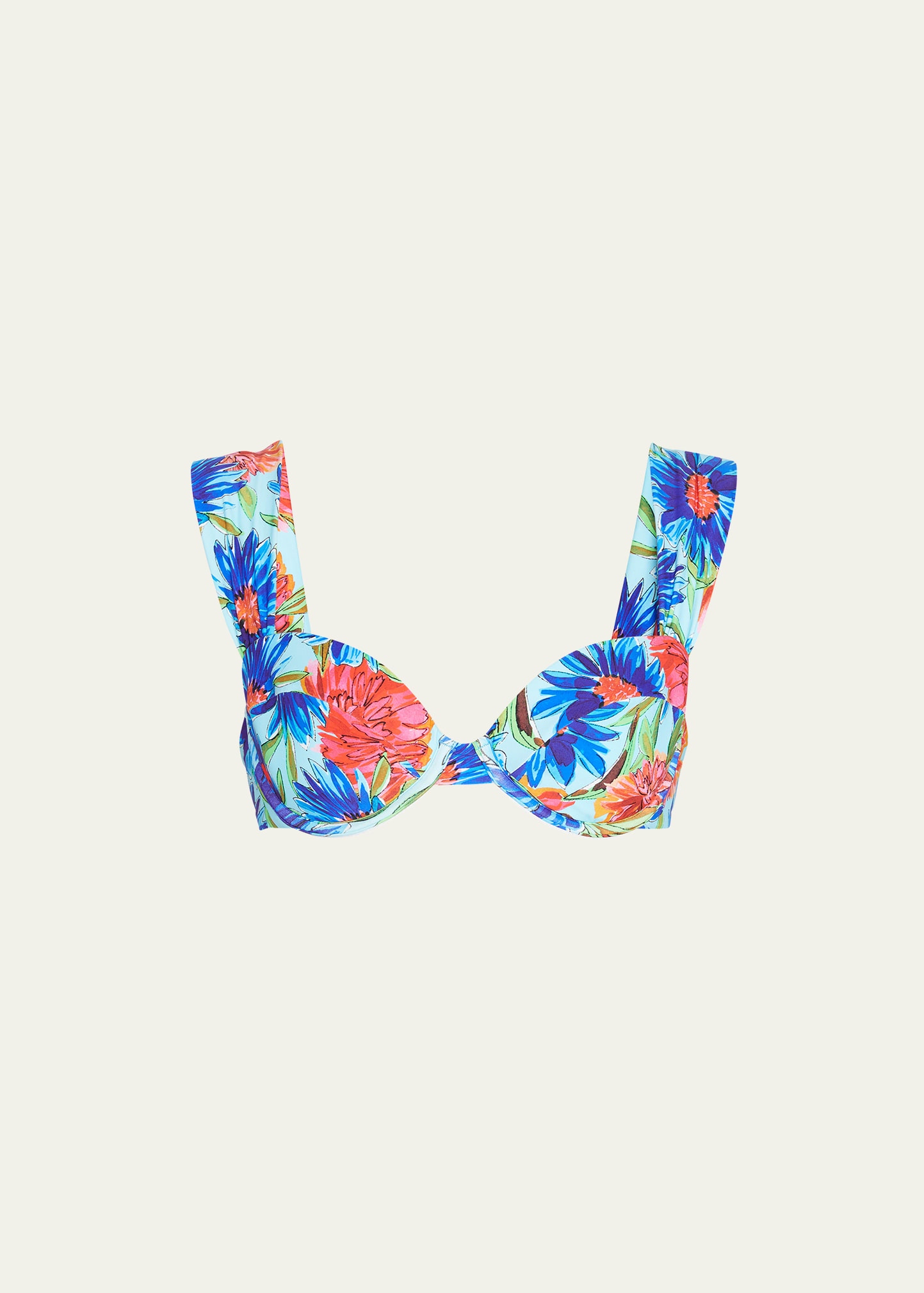 Milly Cabana Dahlia Floral Underwire Bikini Top