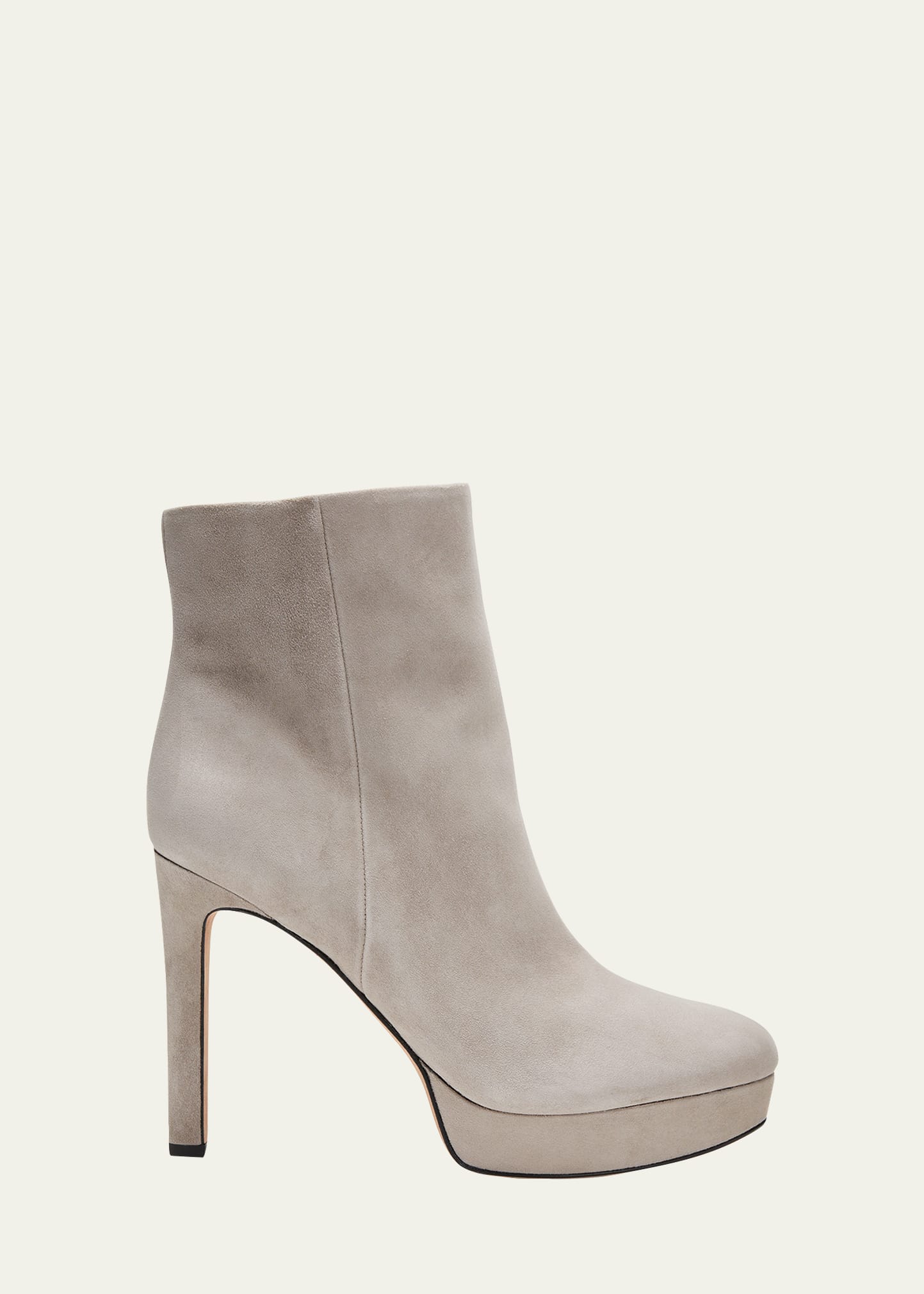 Veronica Beard Dali Suede Platform Booties In Taupe