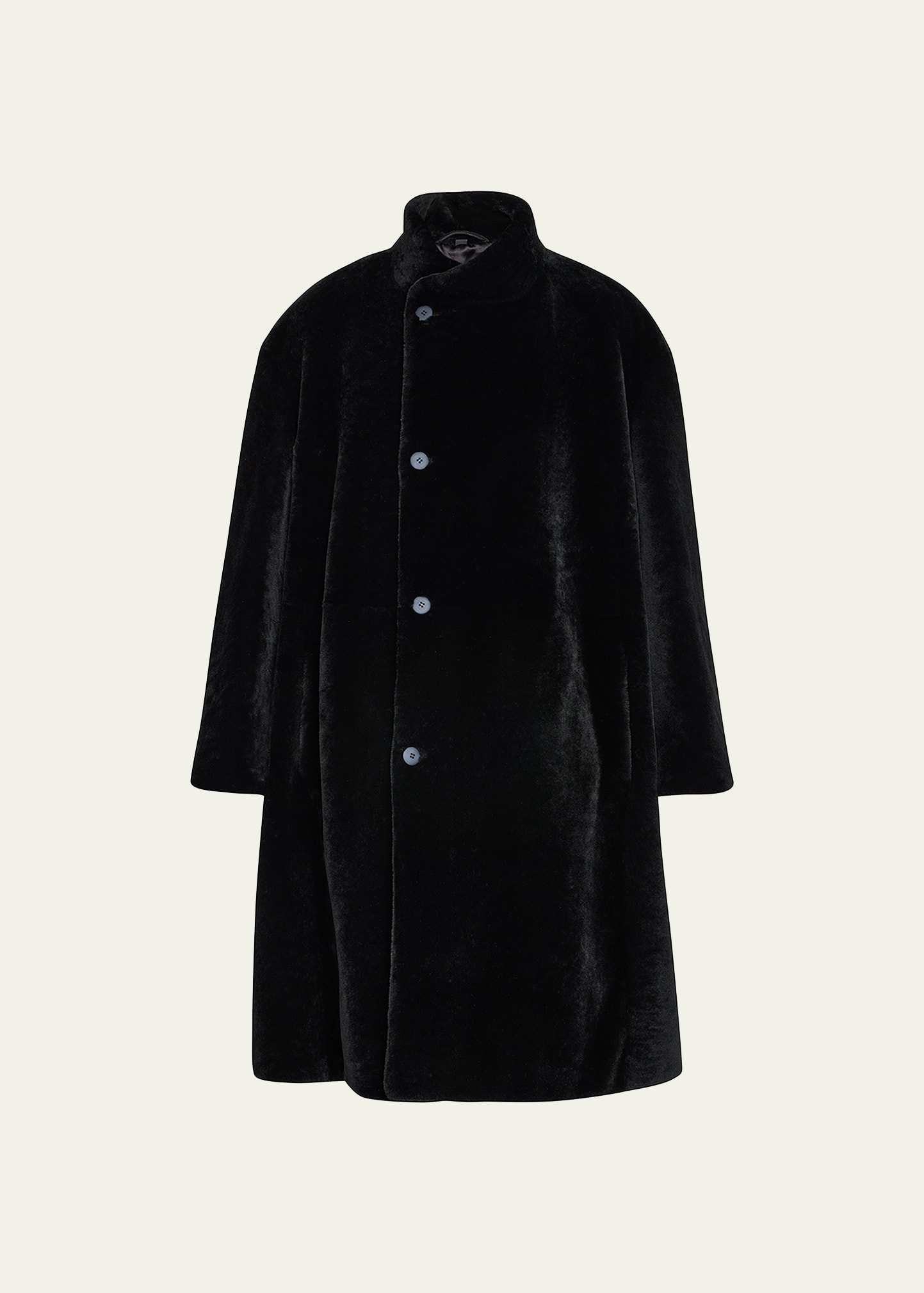 Men's Lamb Shearling Fur Car Coat