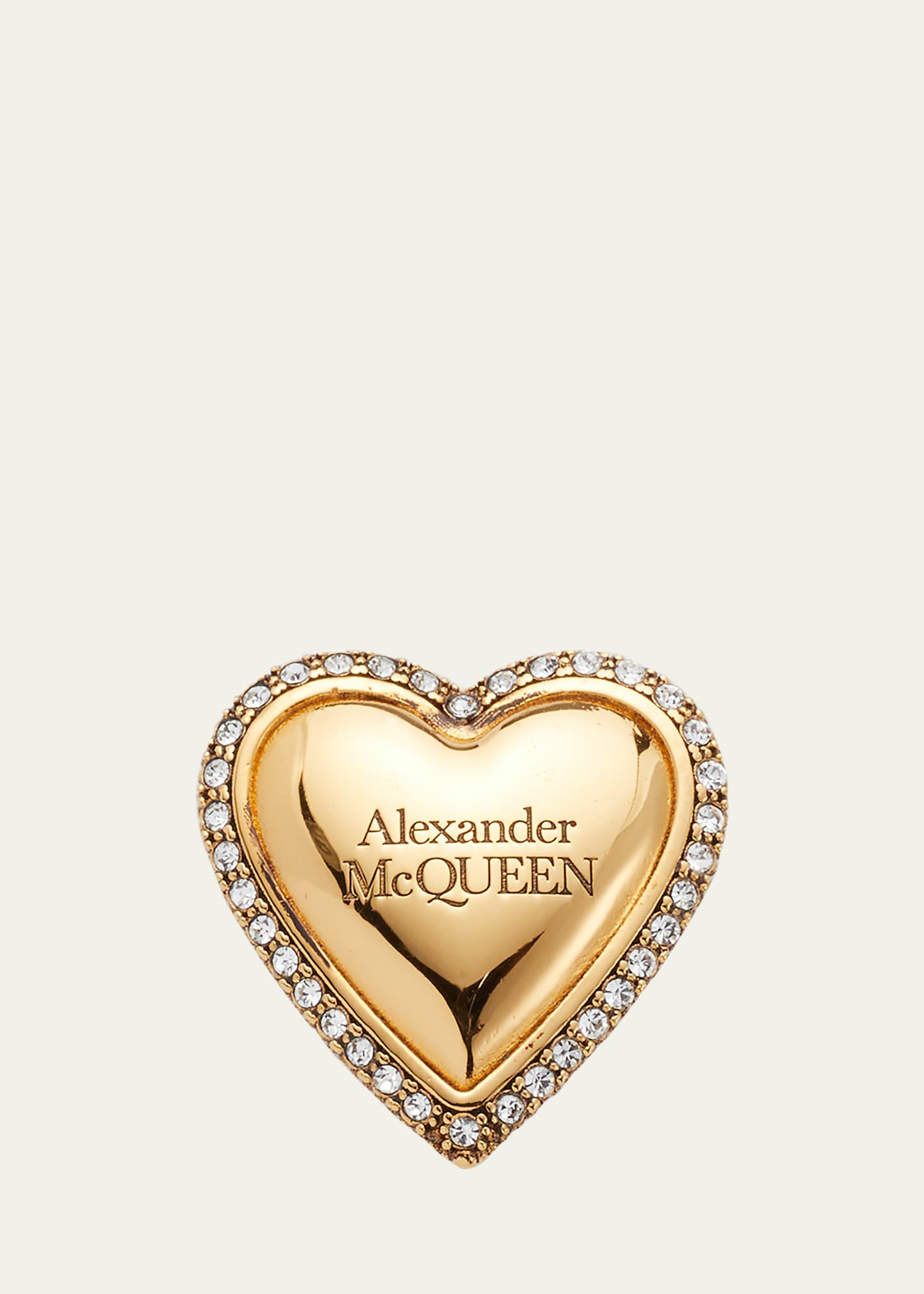 Alexander Mcqueen Heart Sneaker Charm In Ottndkred