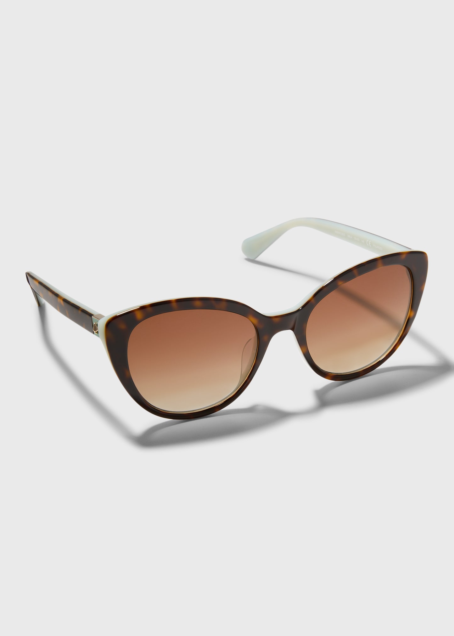 Kate Spade Amberlees Polarized Acetate Cat-eye Sunglasses In Havana