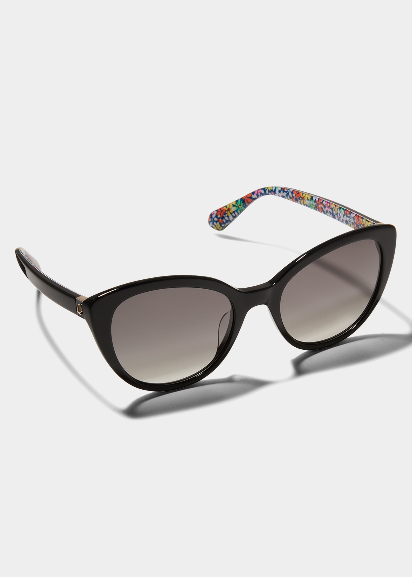 Kate Spade Amberlees 55mm Gradient Eat Eye Sunglasses In Black