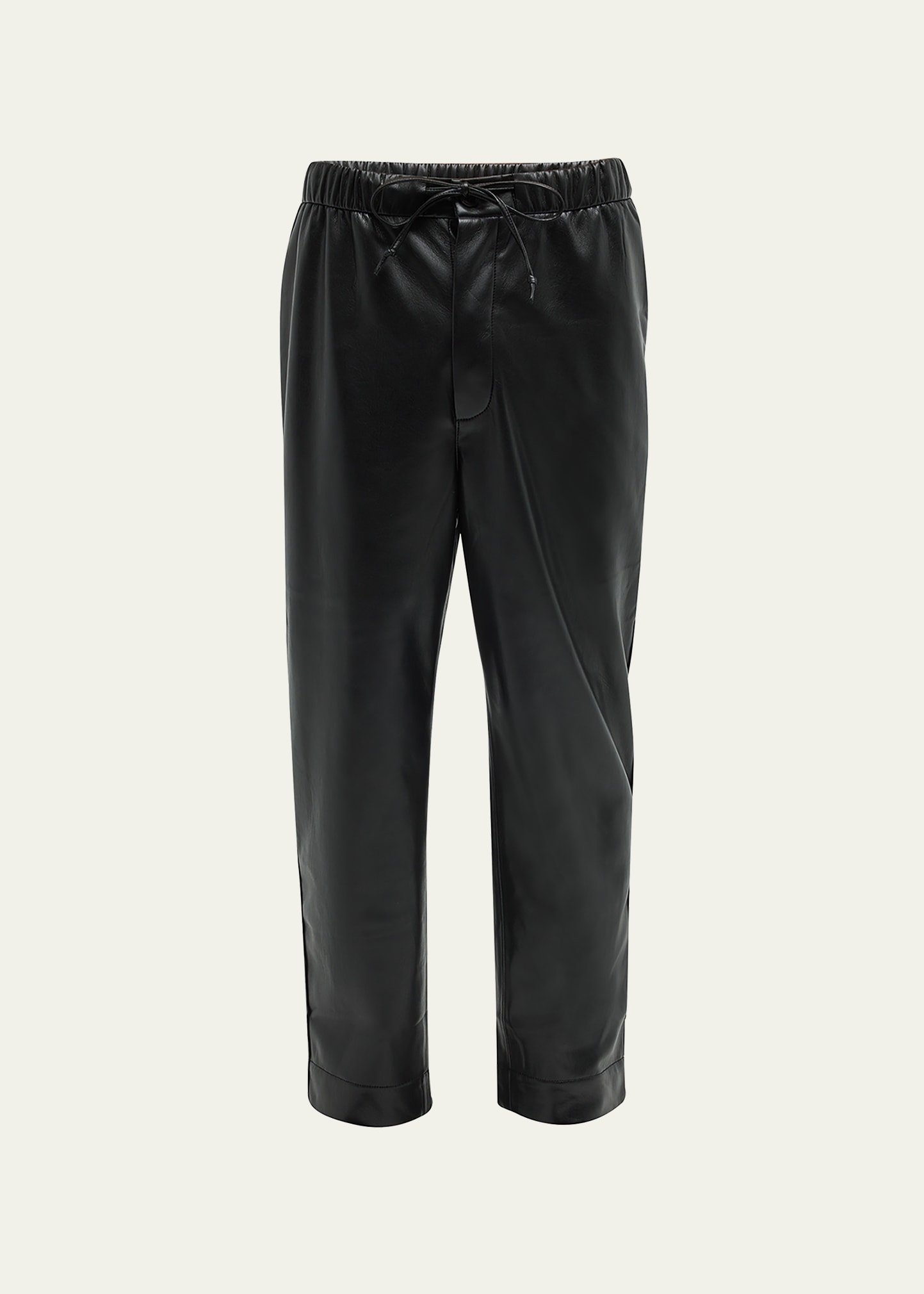 Nanushka 'jain' Black Pants With Drawstring In Black