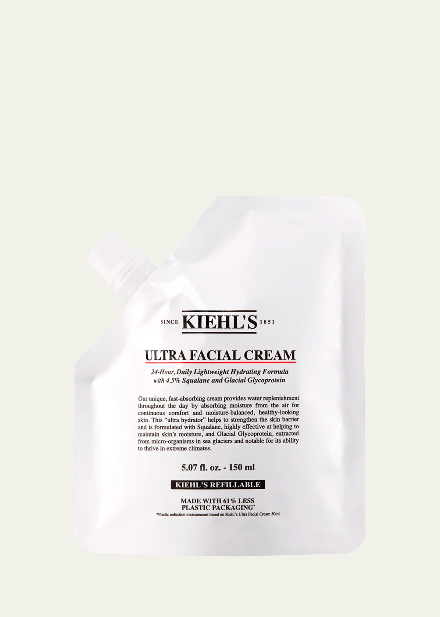 Ultra Facial Cream Refill Pouch, 5 oz.