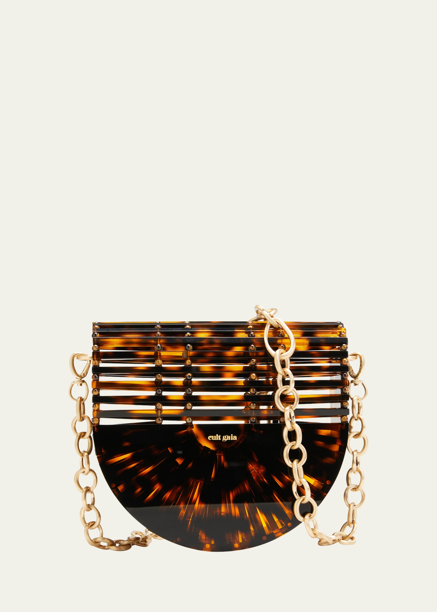 Cult Gaia Ark Flap Cutout Chain Crossbody Bag Smart Closet