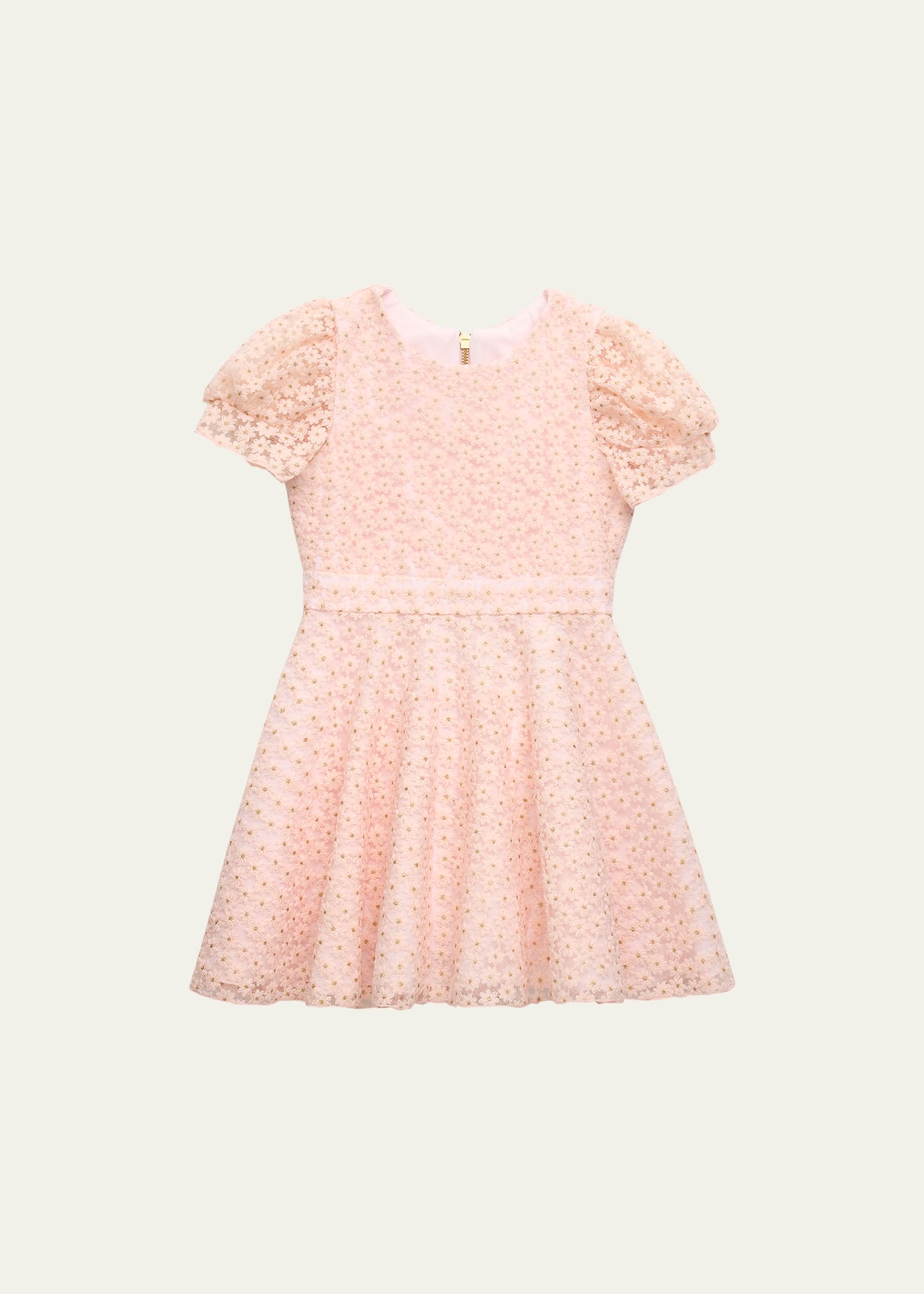 Girl's Trish Floral Embroidered Dress, Size 7-16