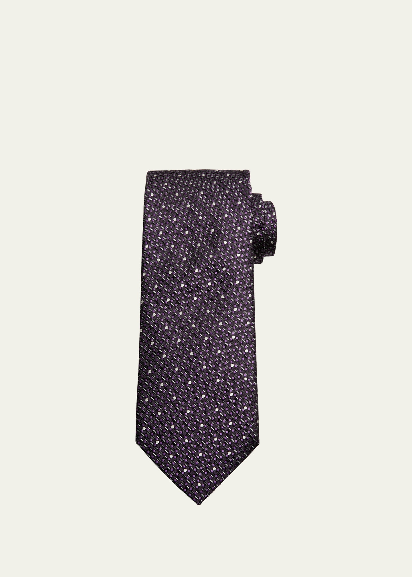 Men's Micro Dot Silk Tie