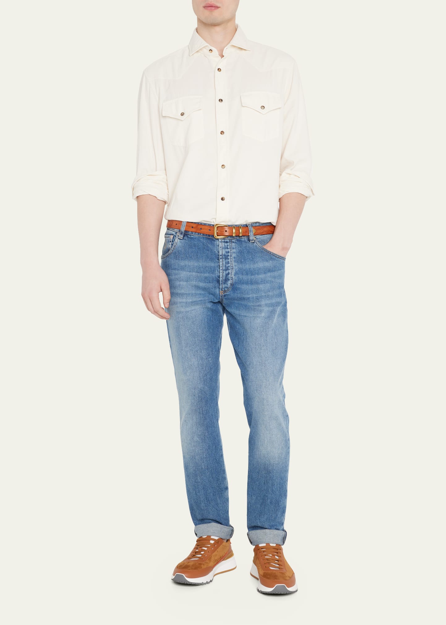Men's Corduroy Western Sport Shirt