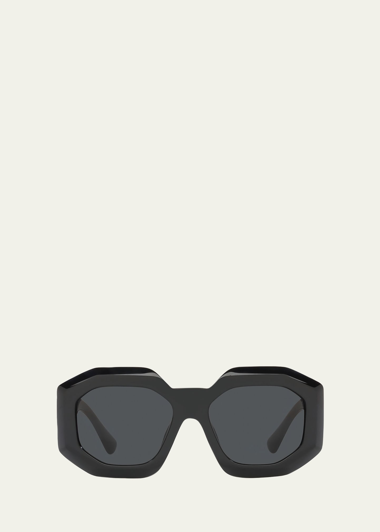 Versace Maxi Medusa Biggie Squared Sunglasses In Black