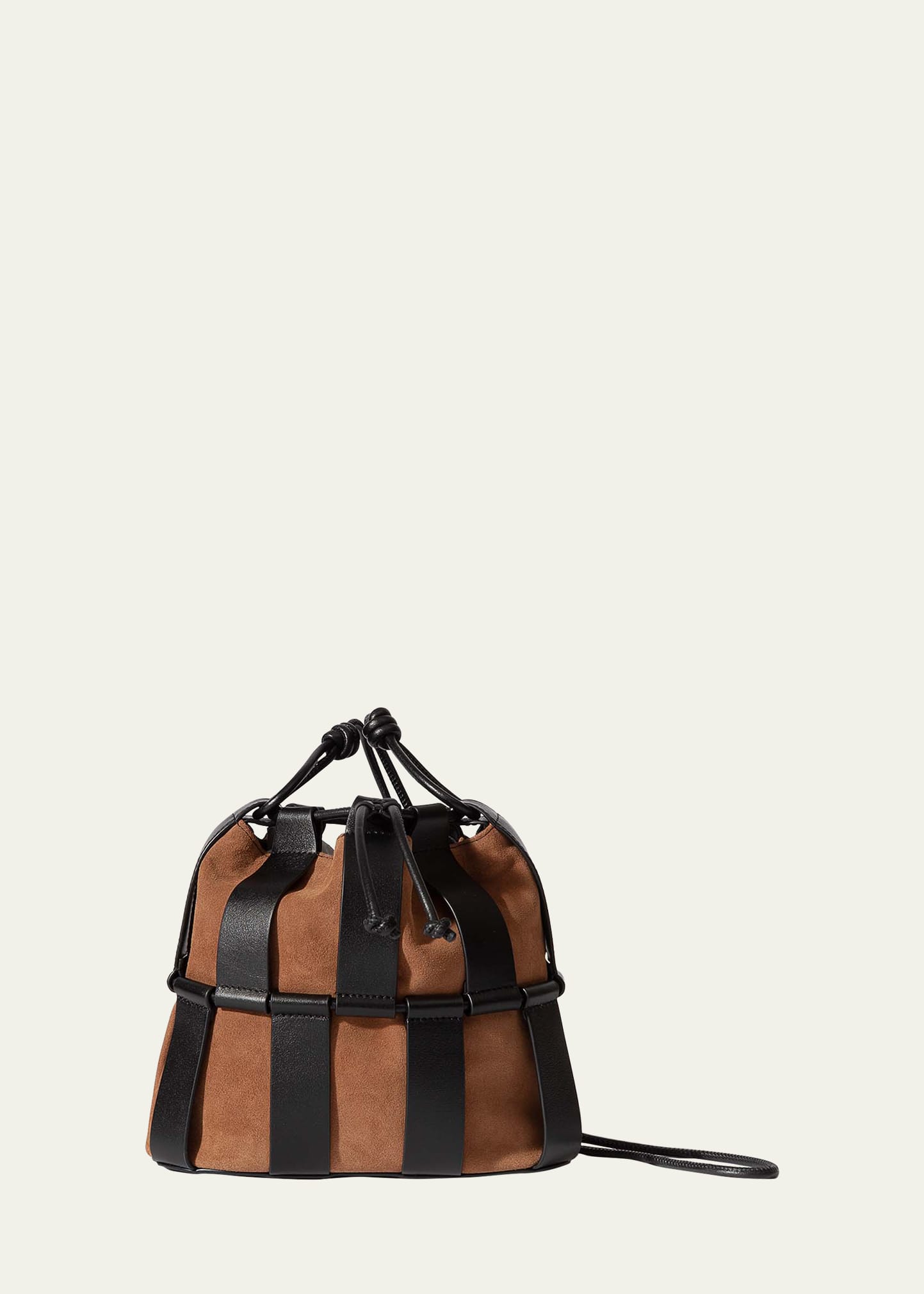 Hereu Molina Drawstring-fastening Bucket Bag in Black