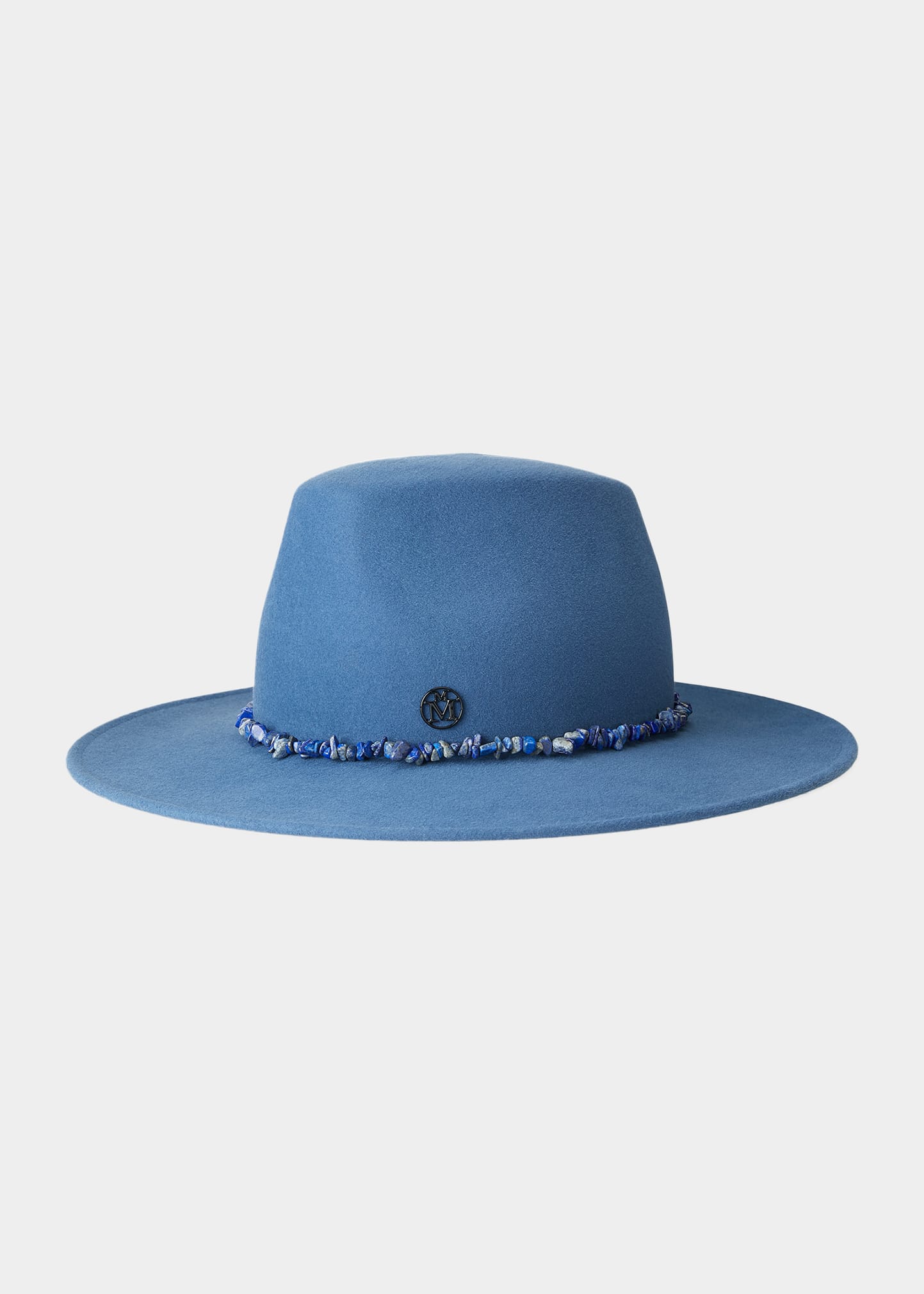 Kyra Stone Quartz Felt Fedora Hat