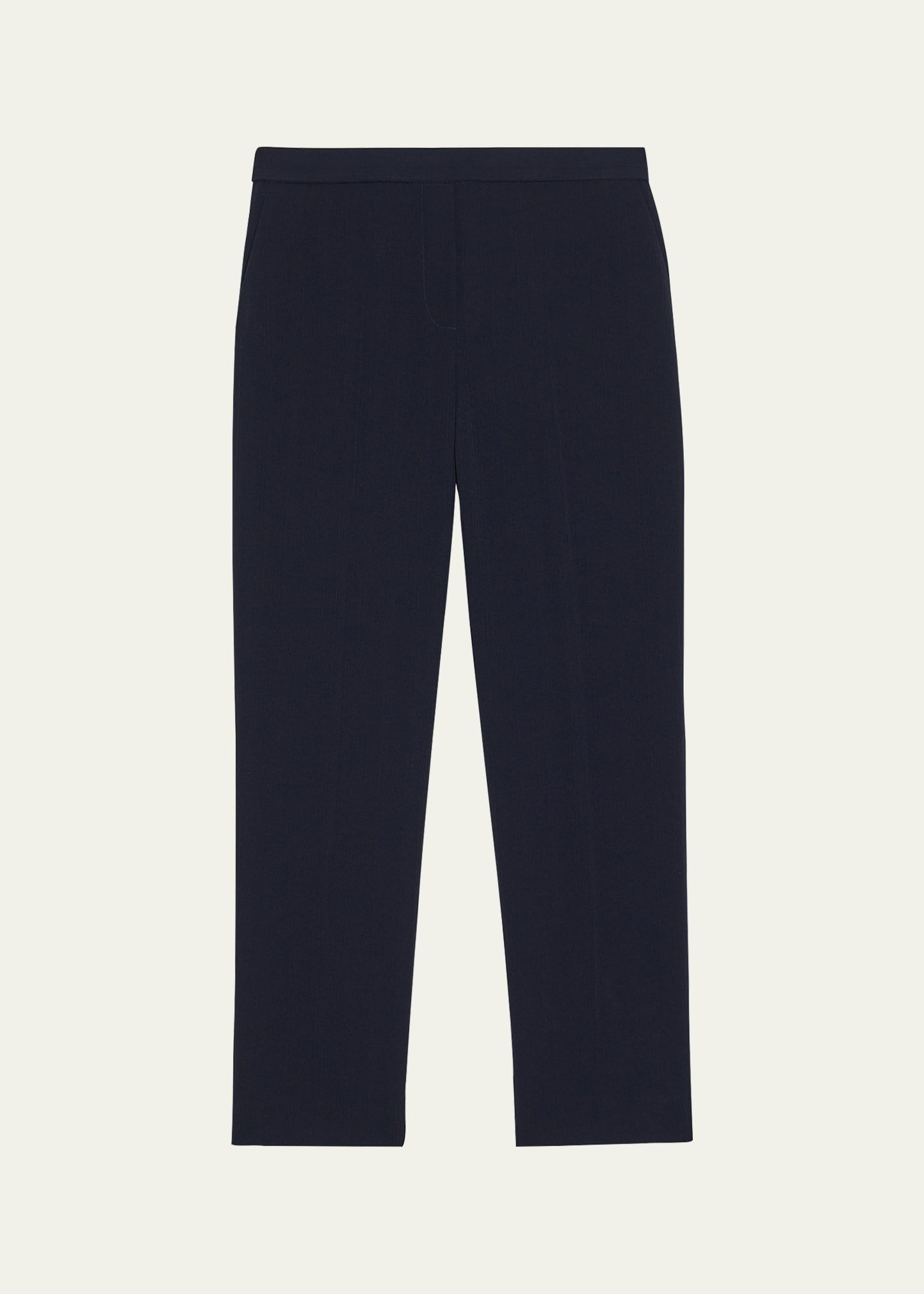 Theory Treeca Admiral Pull-on Crop Pants In Nocturne Navy