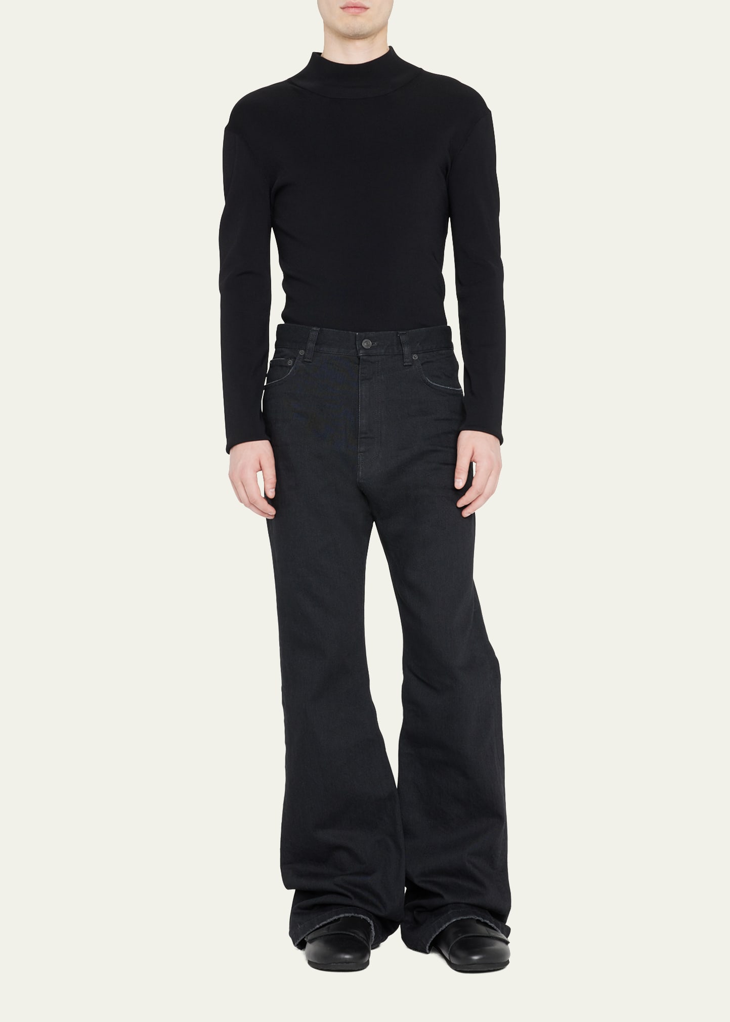Balenciaga Men's Flared Denim Jeans