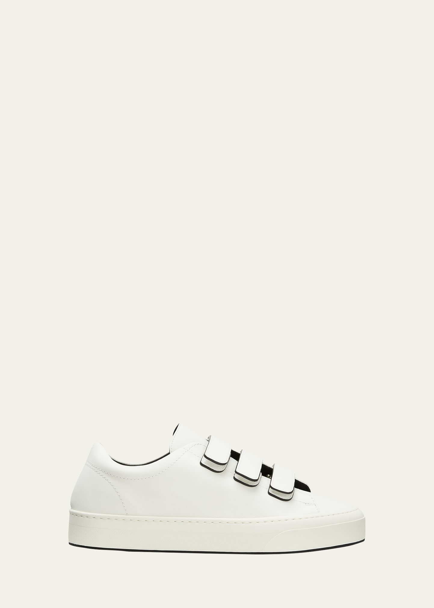 THE ROW Mary Leather Triple-Grip Sneakers