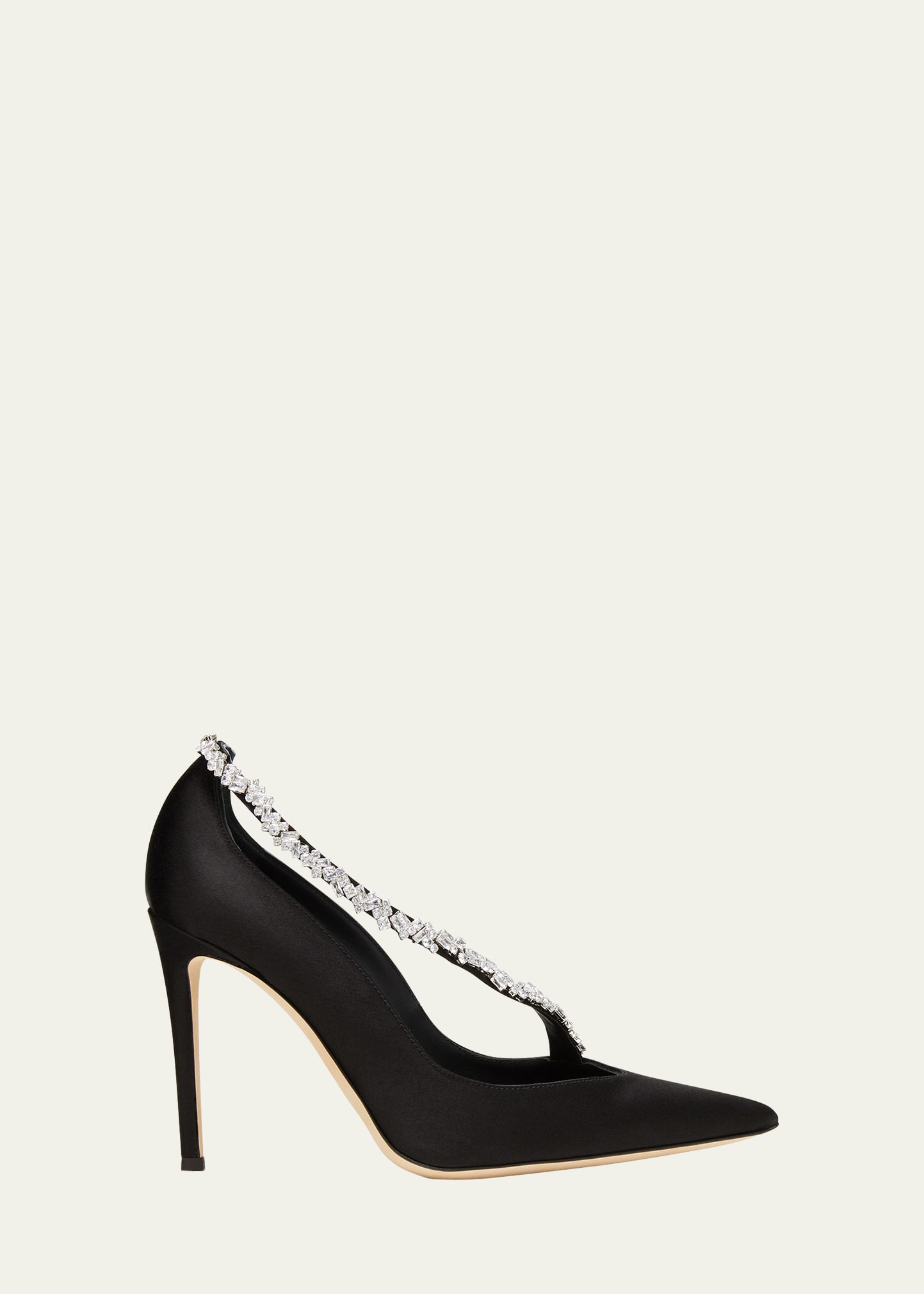 Giuseppe Zanotti Filipa Crystal-embellished Pumps In Nero