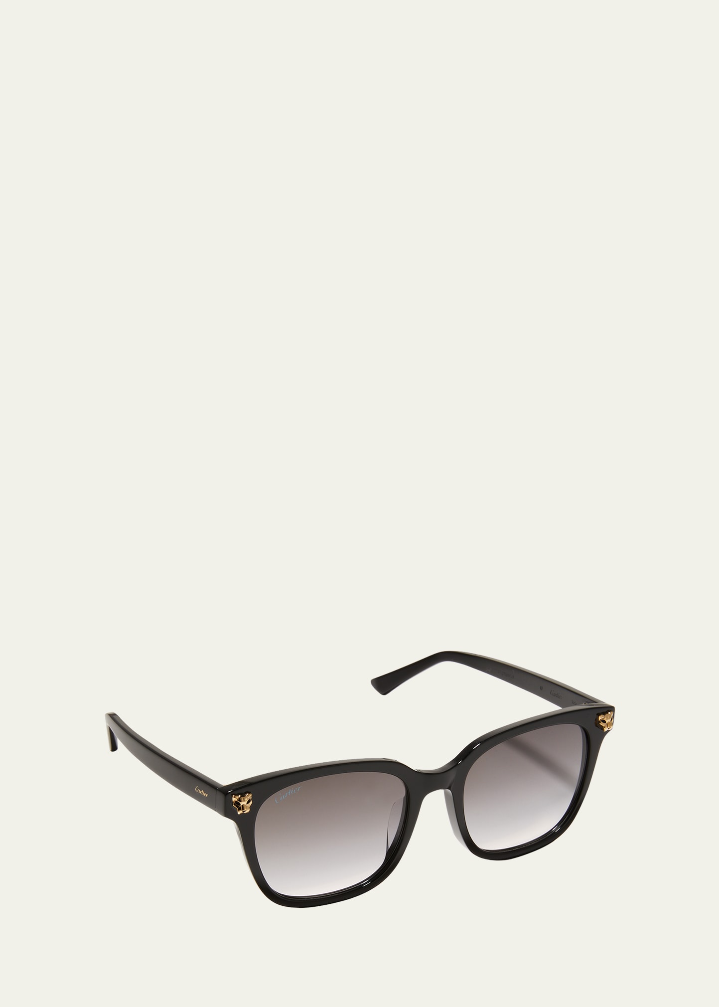 Gradient Panther Square Acetate Sunglasses
