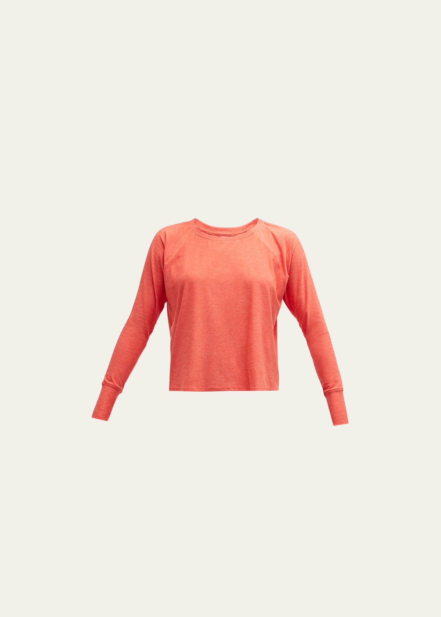 Beyond Yoga Featherweight Daydreamer Pullover In Fresh Coral Heath