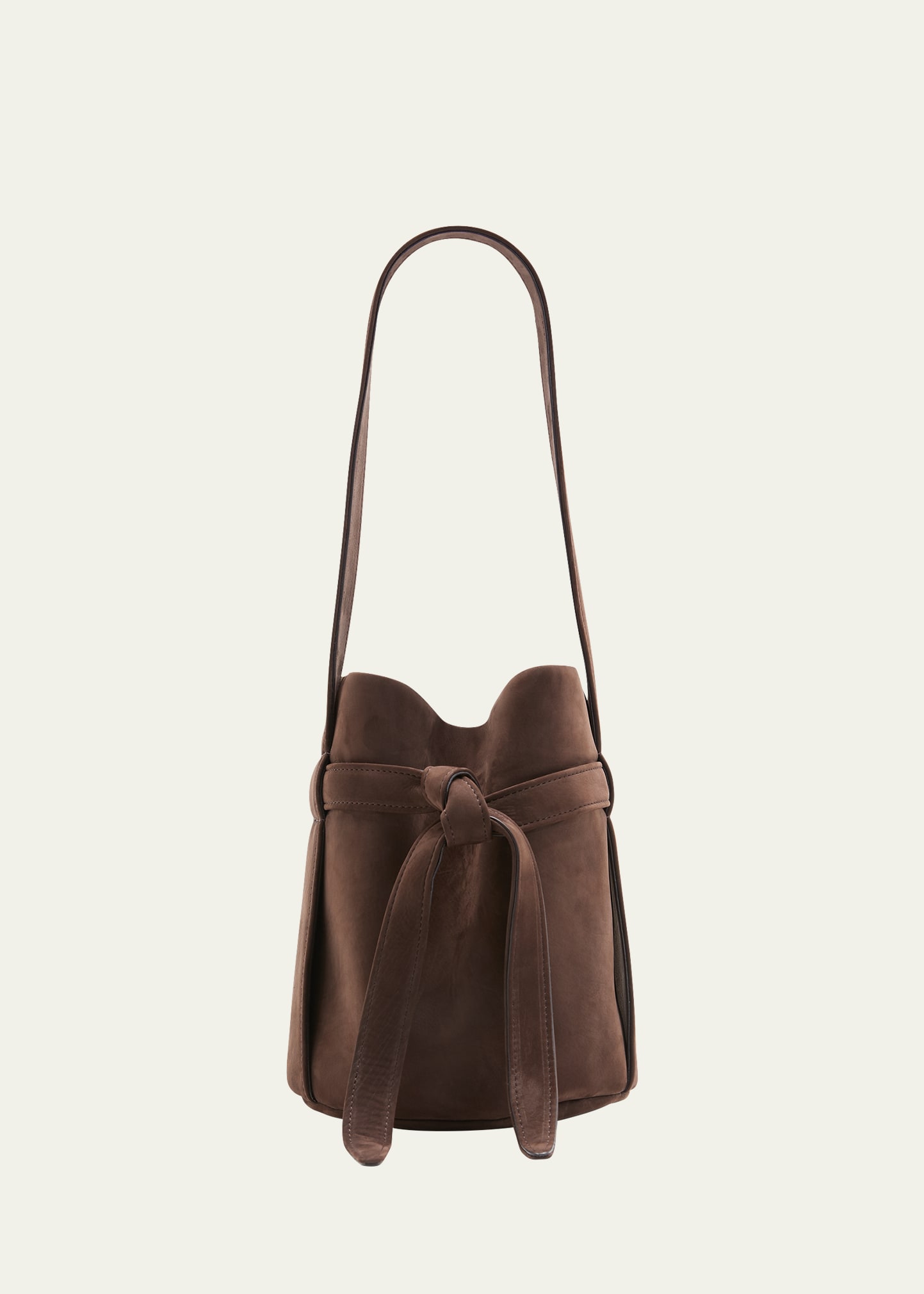 THE ROW Leo Mini Bucket Bag in Leather Smart Closet