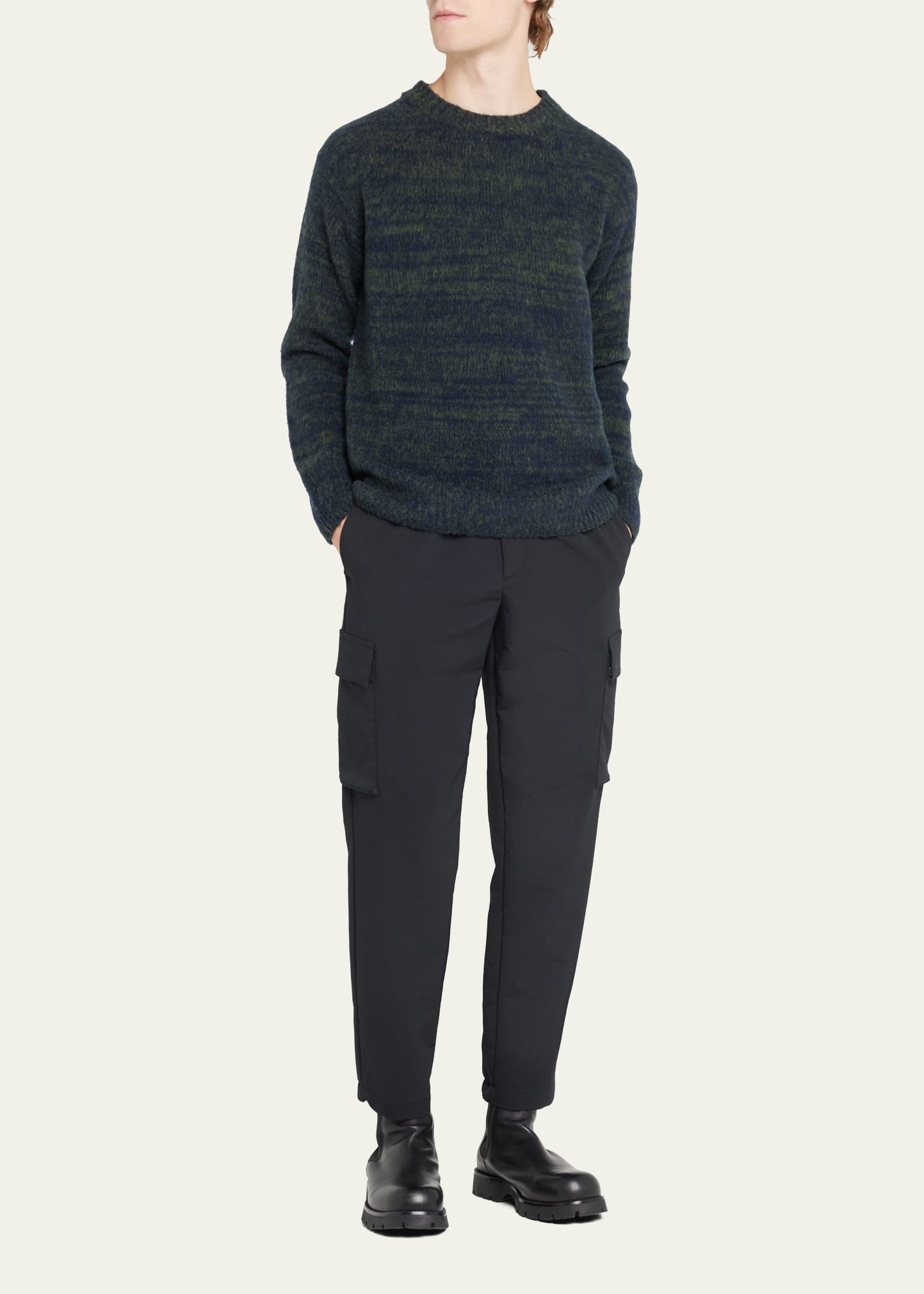 Moncler Men's Marled Wool Sweater