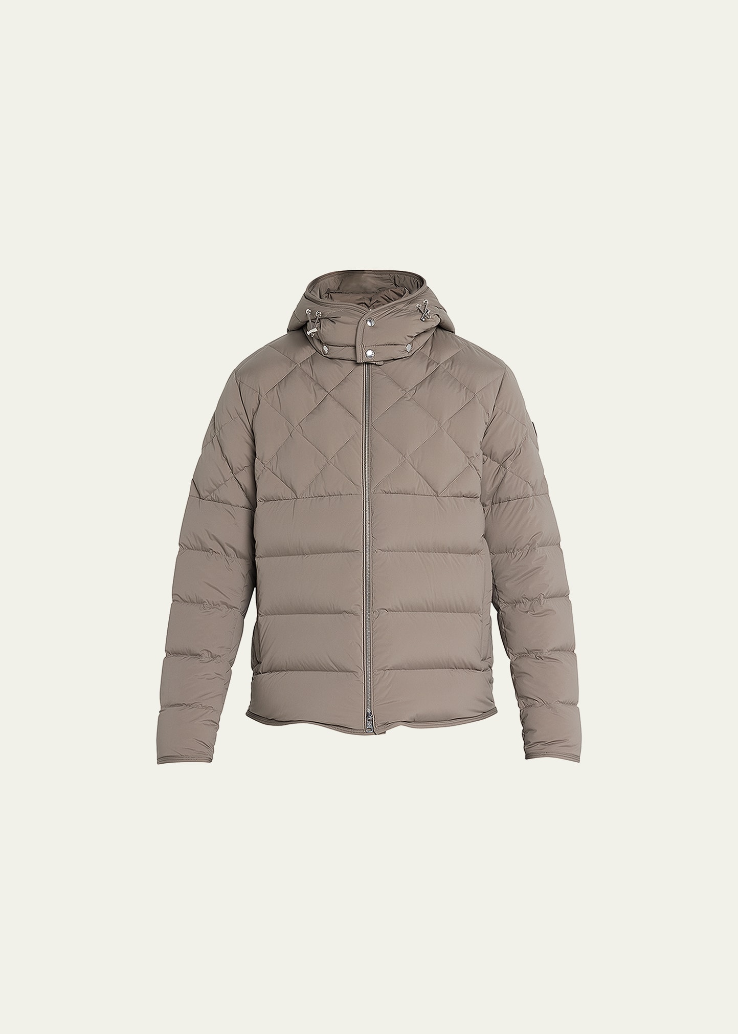 Moncler Men's Cecaud Quilted Down Jacket In Medium Grey