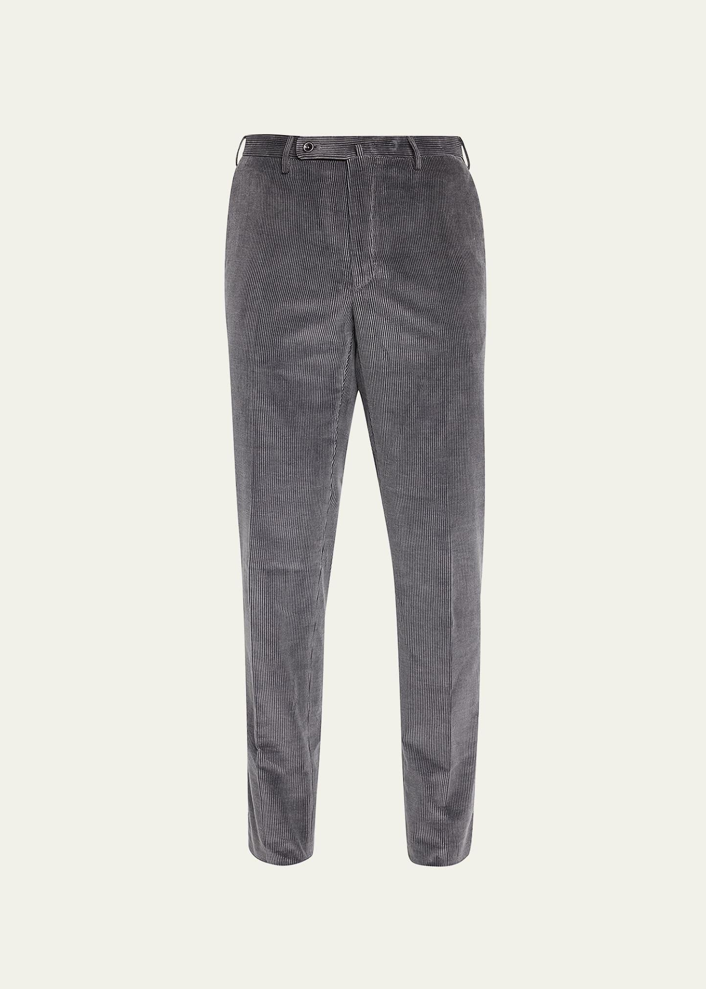 Incotex Men's Cashco Corduroy Trousers In 920grigio Scuro