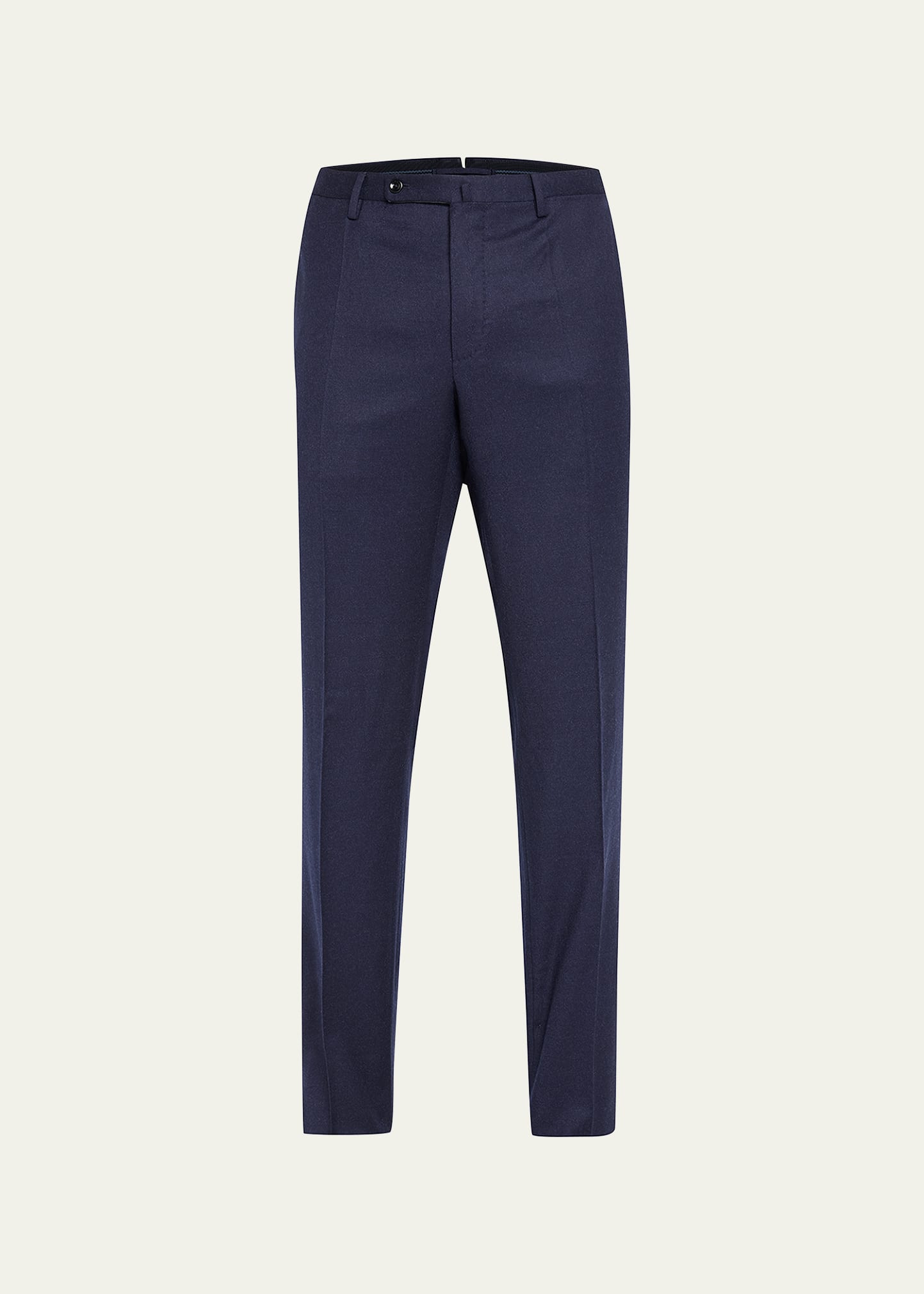 Incotex Men's Wool-silk Flannel Trousers In 810blu Medio
