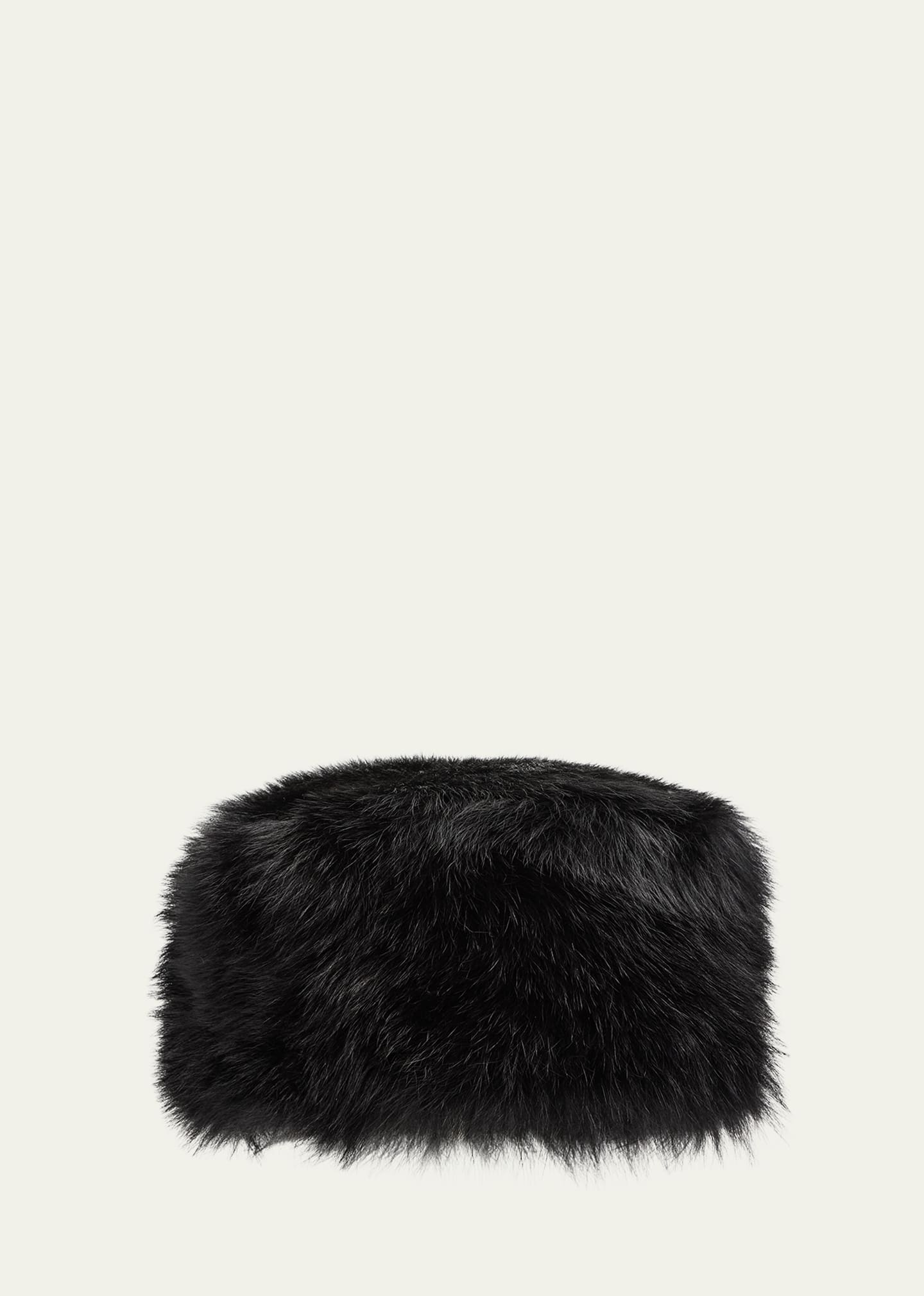 Gushlow And Cole  Toscana Shearling Russian Hat In Black