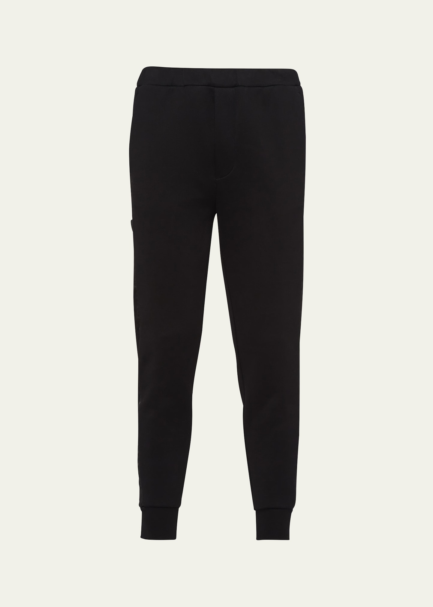 Prada Logo-patch Tapered-leg Track Pants In Nero Nero