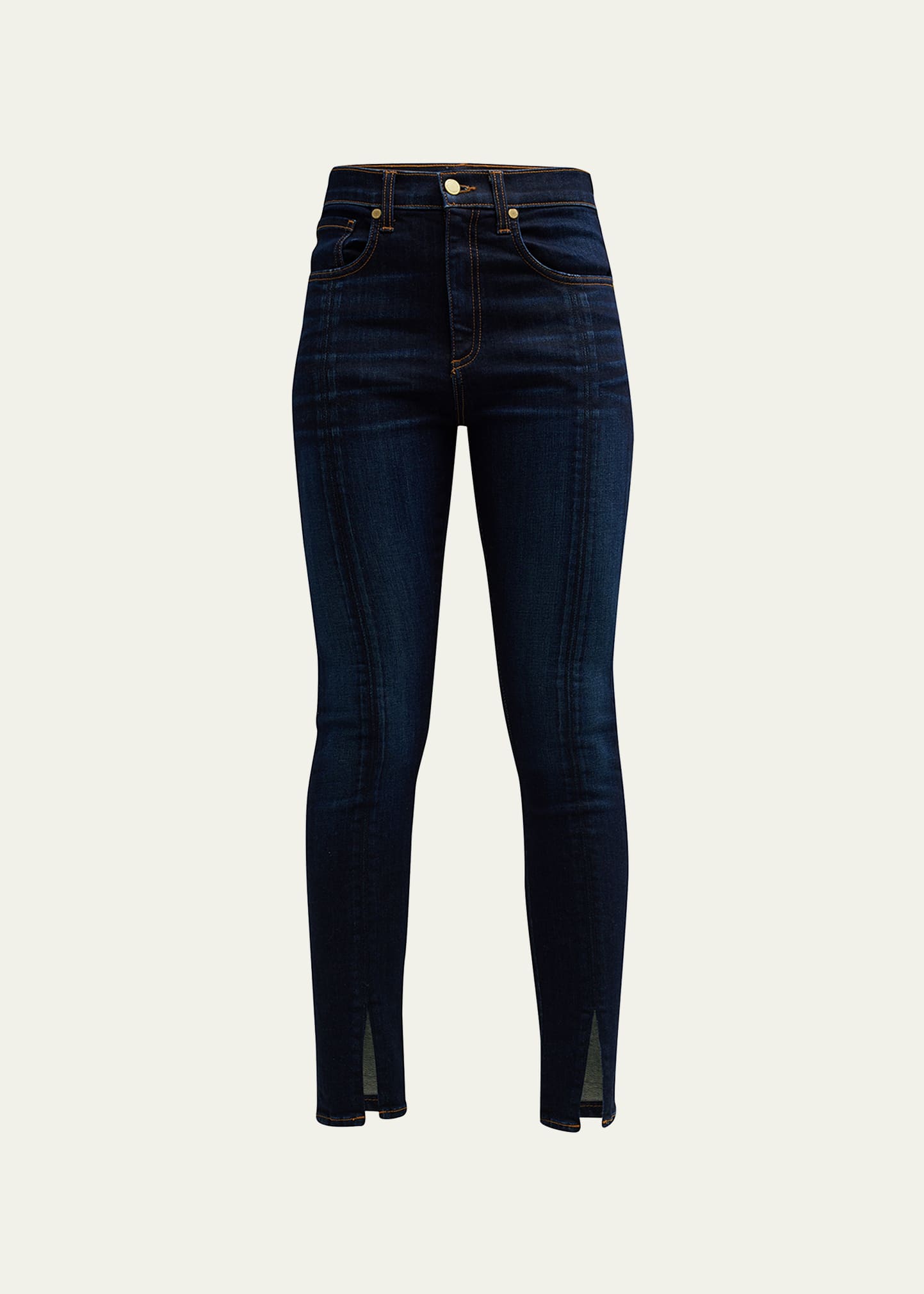 Emilina High-Rise Split-Hem Jeans