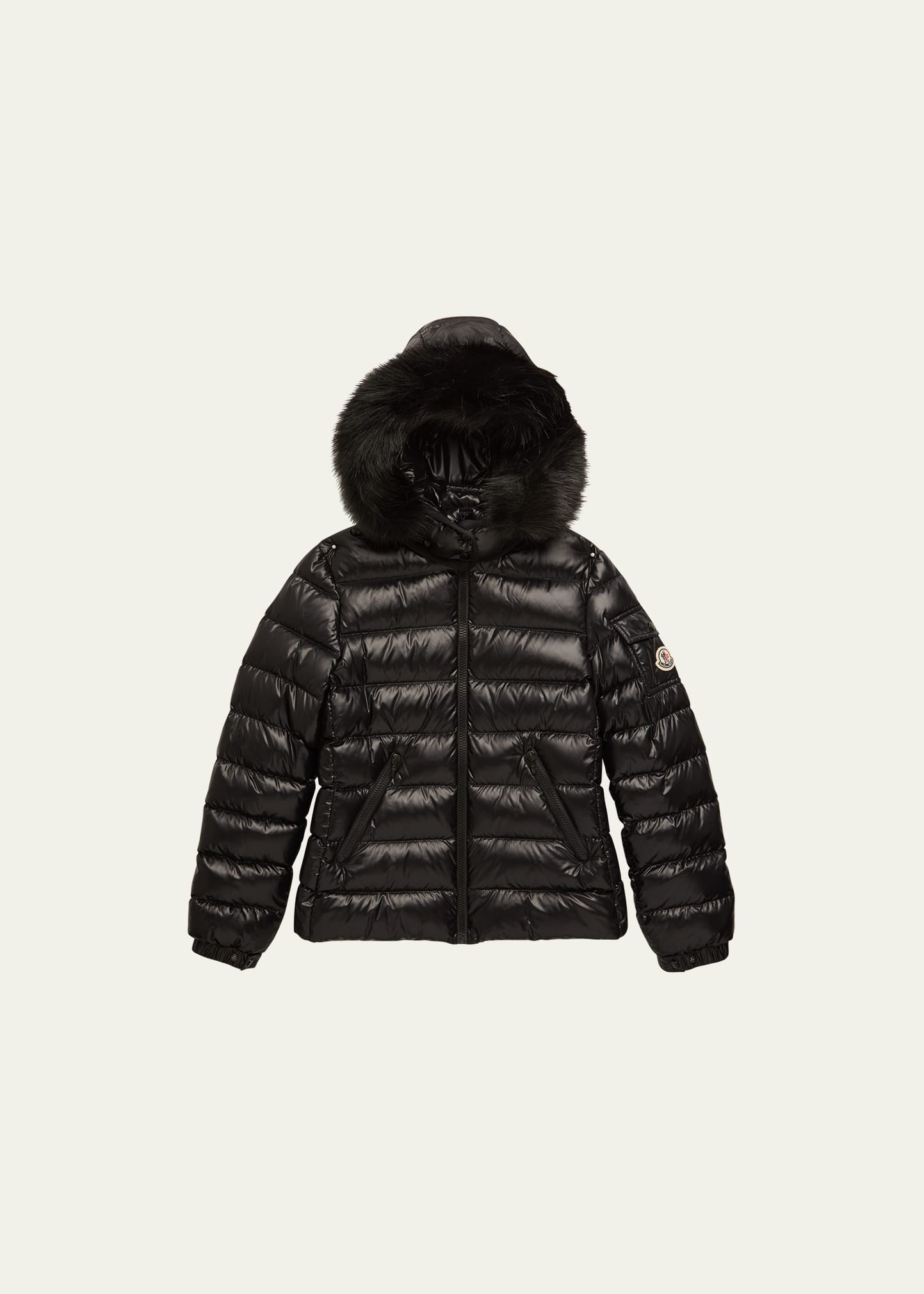Girl's Bady Faux Fur Puffer Jacket, Size 8-14