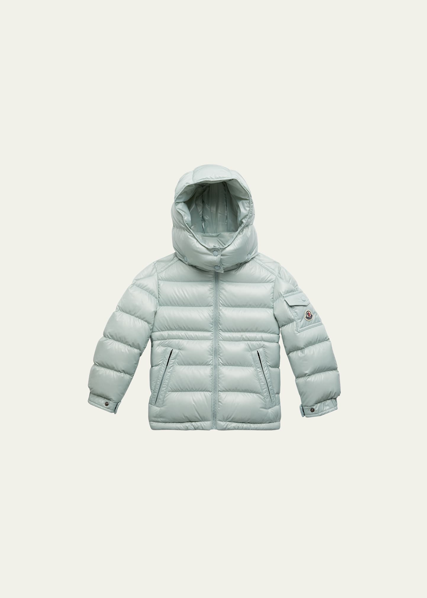 Moncler Kids' Girl's Marie Puffer Jacket In Bright Blue