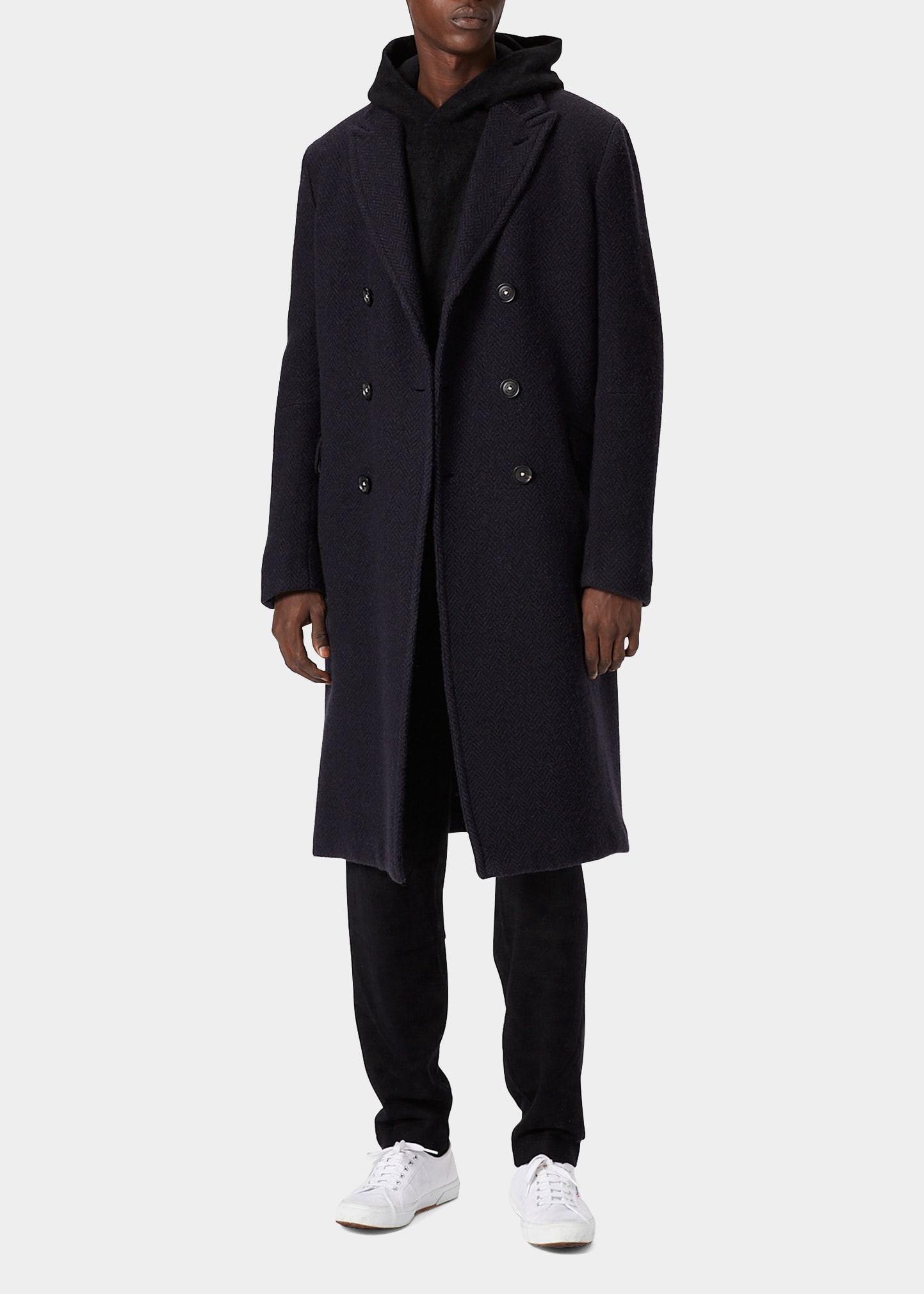 Men's Wool Double-Breasted Coat