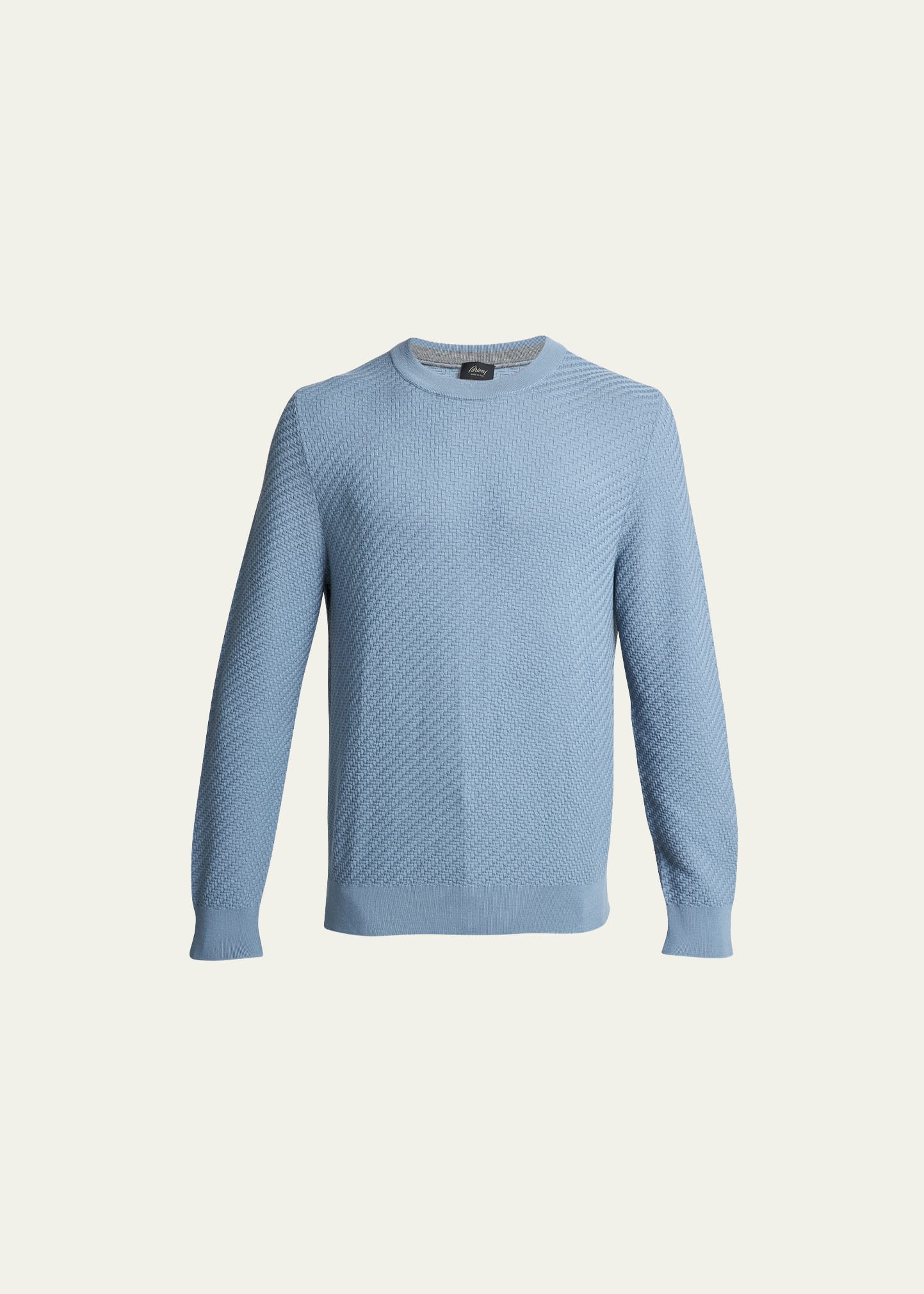 Brioni Men's Bordeaux Wool-Cashmere Sweater