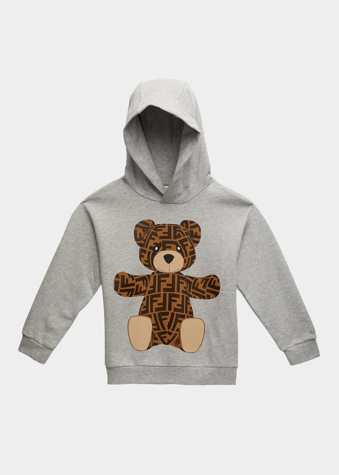 Fendi Kid's FF Graphic Bear Sweatshirt, Size 8-14