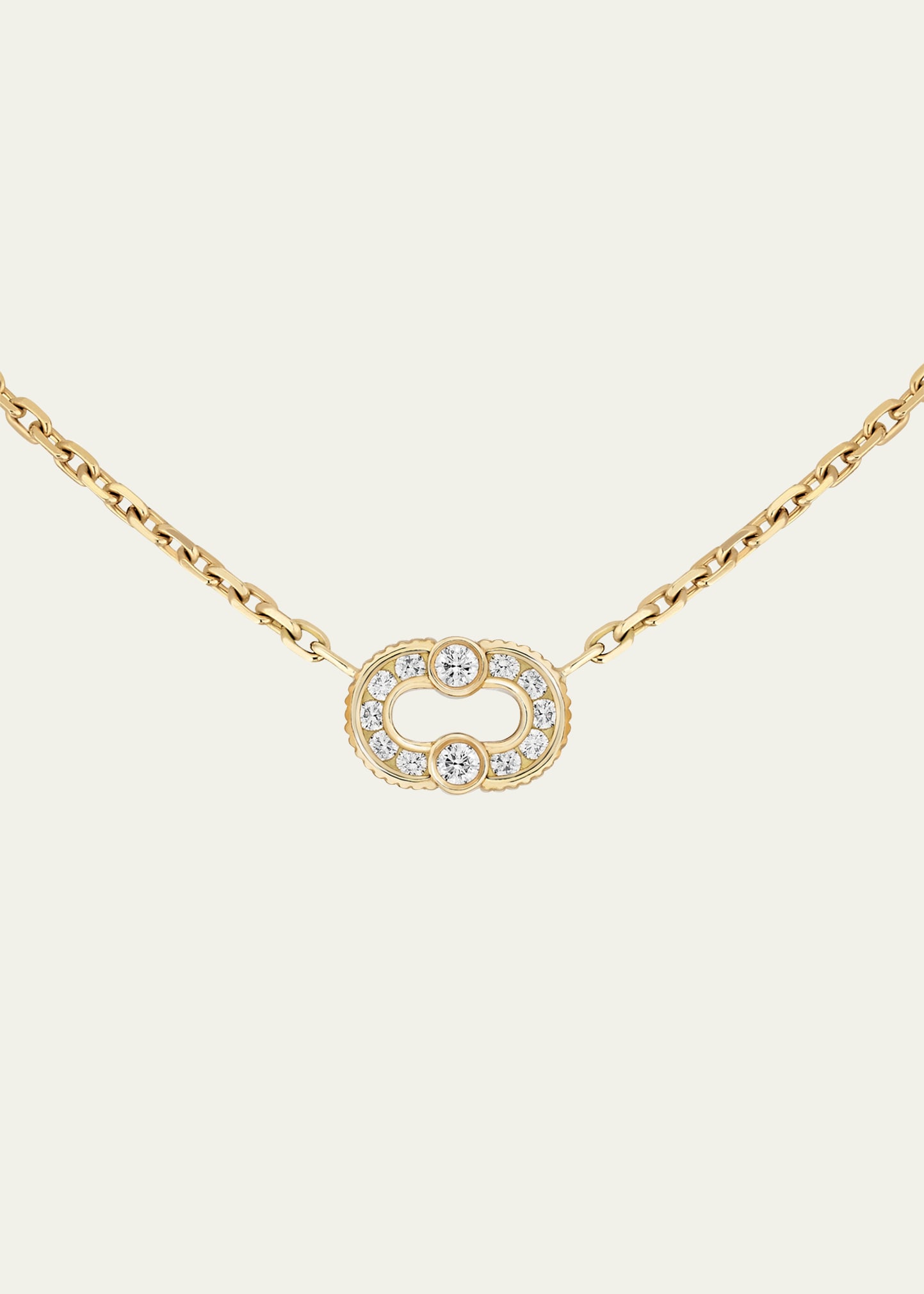 Magnetic Diamond Necklace in 18K Yellow Gold