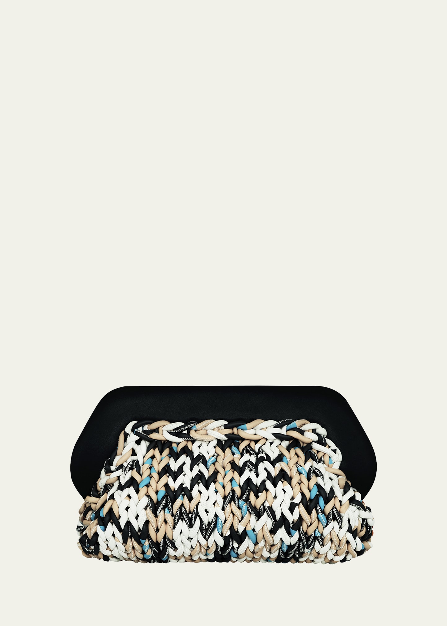 Bios Print Knitted Clutch Bag