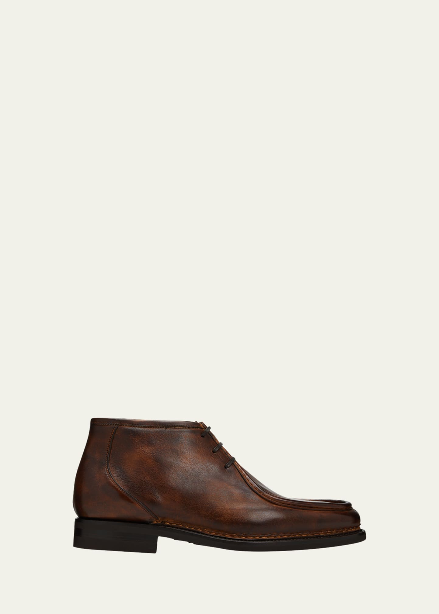 Bontoni Men's Leather Chukka Boots