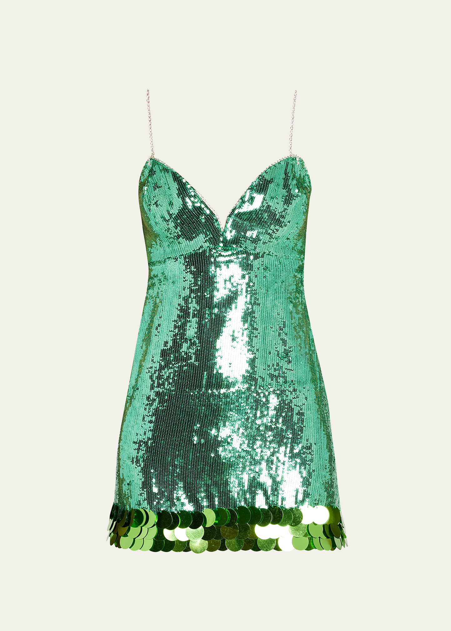 CDGNY Sequin Mini Dress w/ Crystal Straps
