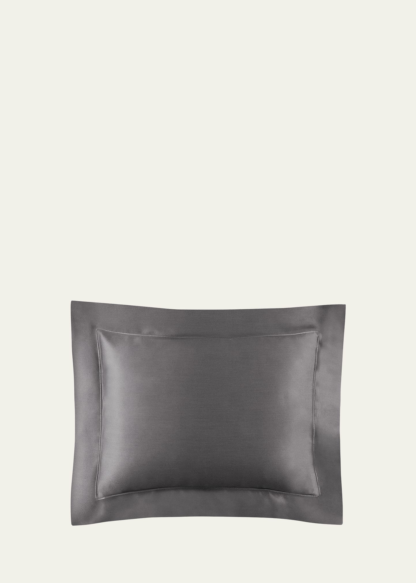 Shop Sferra Giotto Boudoir Sham, 12" X 16" In Titanium