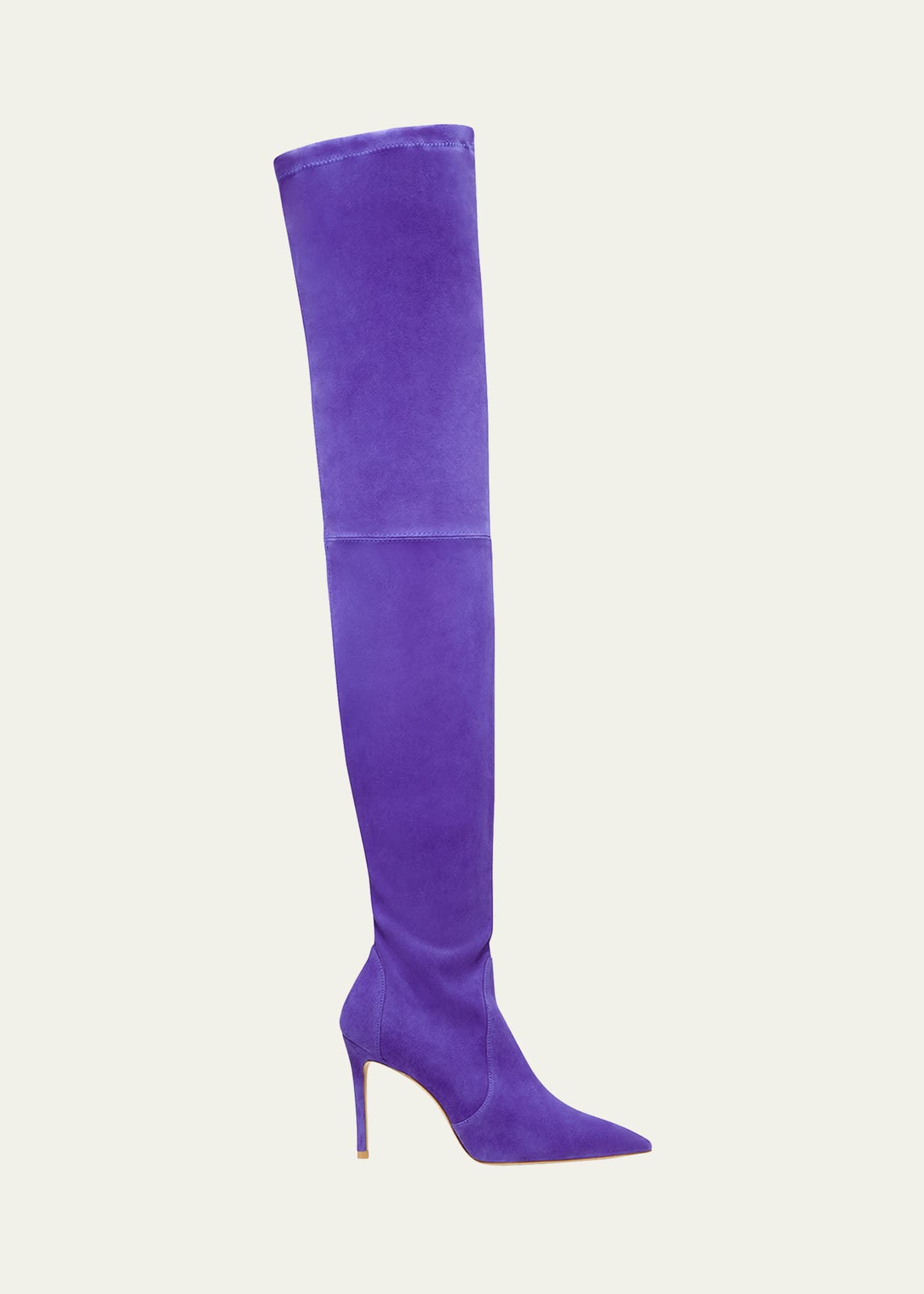 Stuart Weitzman Ultrastuart 100 Stretch Pointed Toe Over The Knee Boot In Dusk