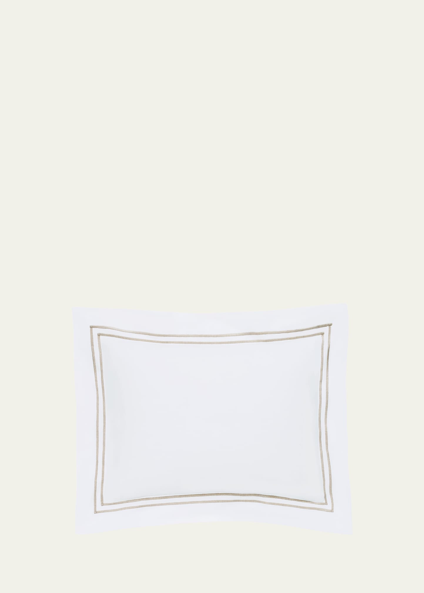 Sferra Grande Hotel Boudoir Sham In White/taupe
