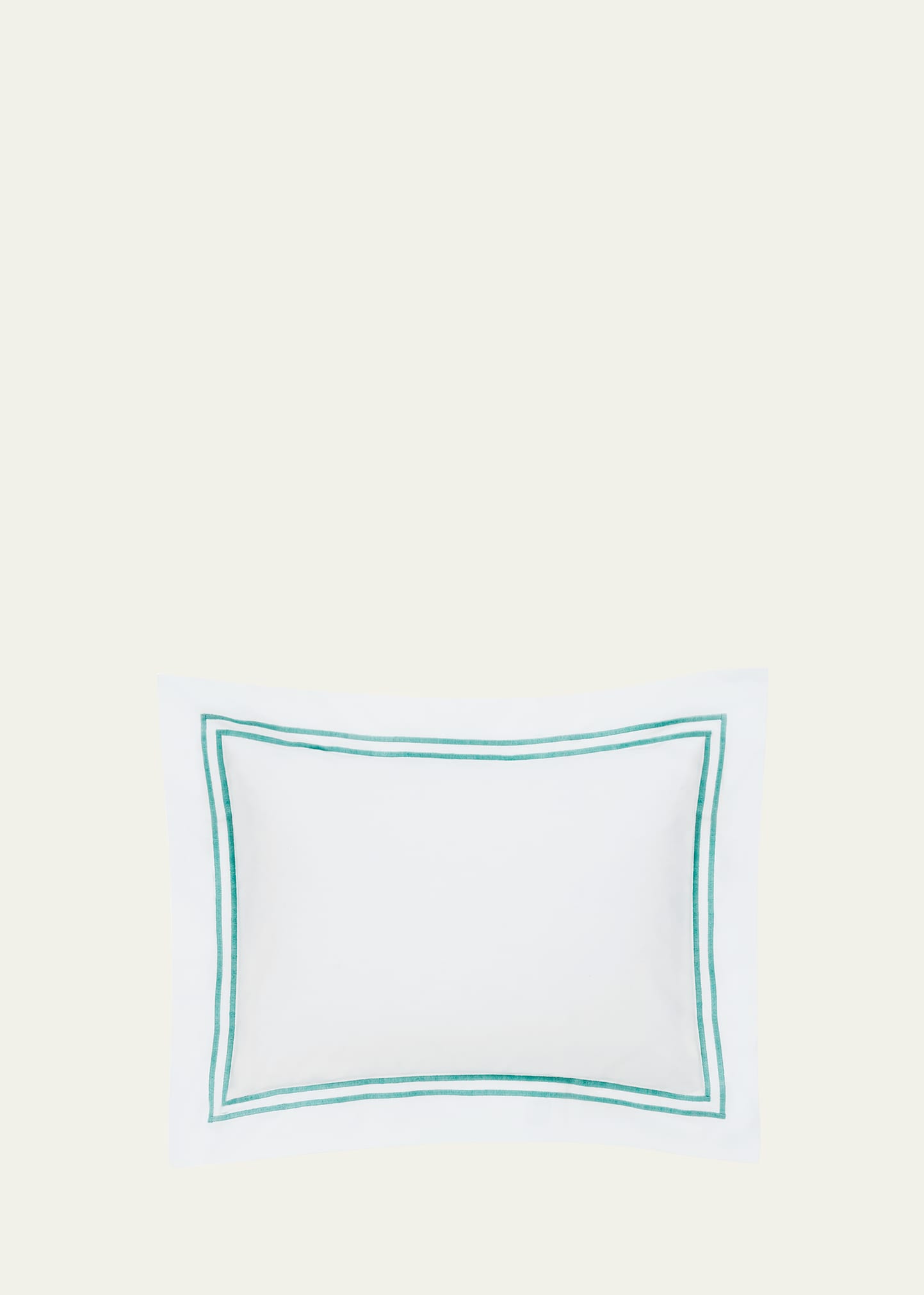 Sferra Grande Hotel Boudoir Sham In White/aqua