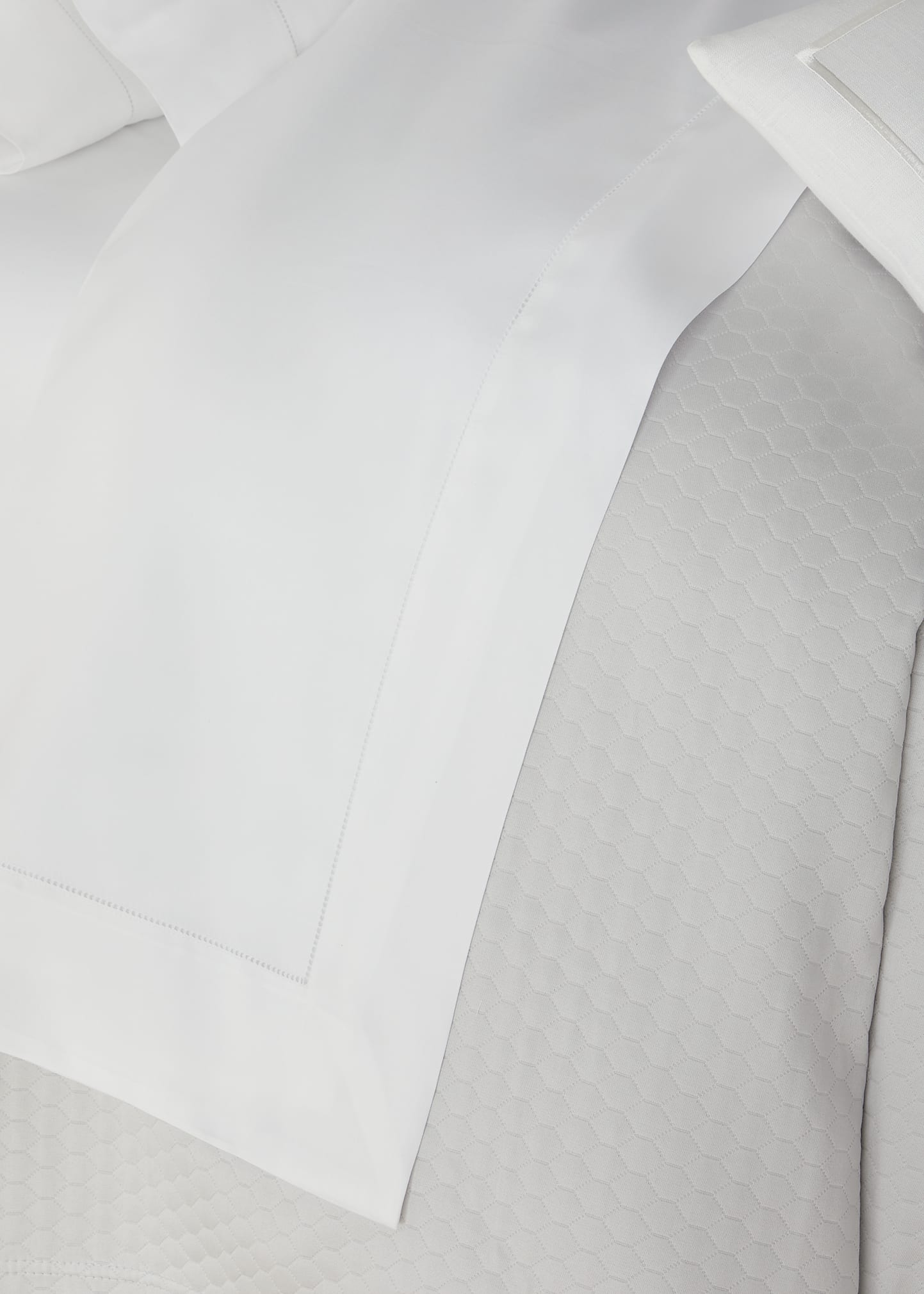 Sferra Fiona Full/queen Flat Sheet In White