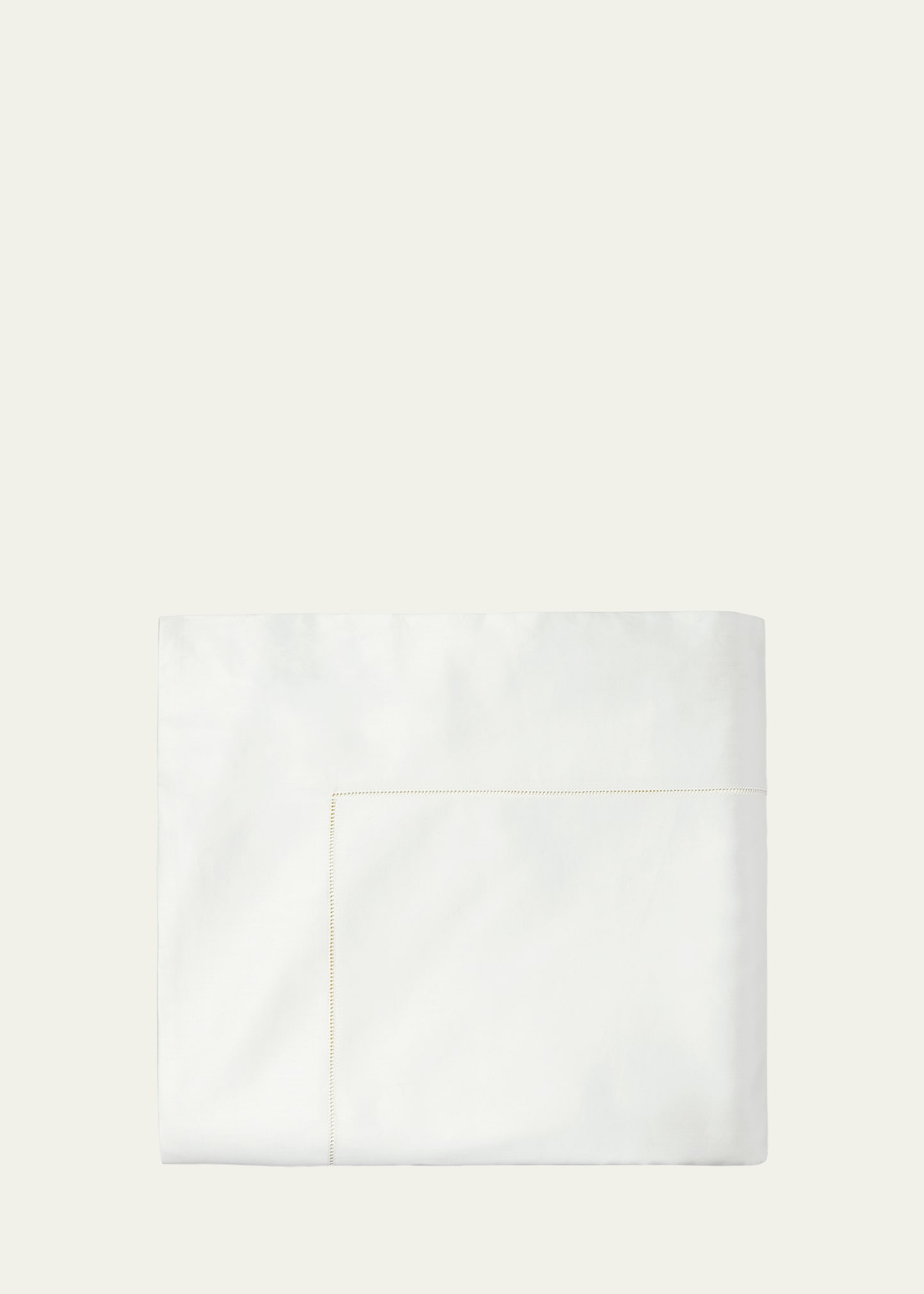 Sferra Fiona Full/queen Flat Sheet, 96" X 114" In Ivory