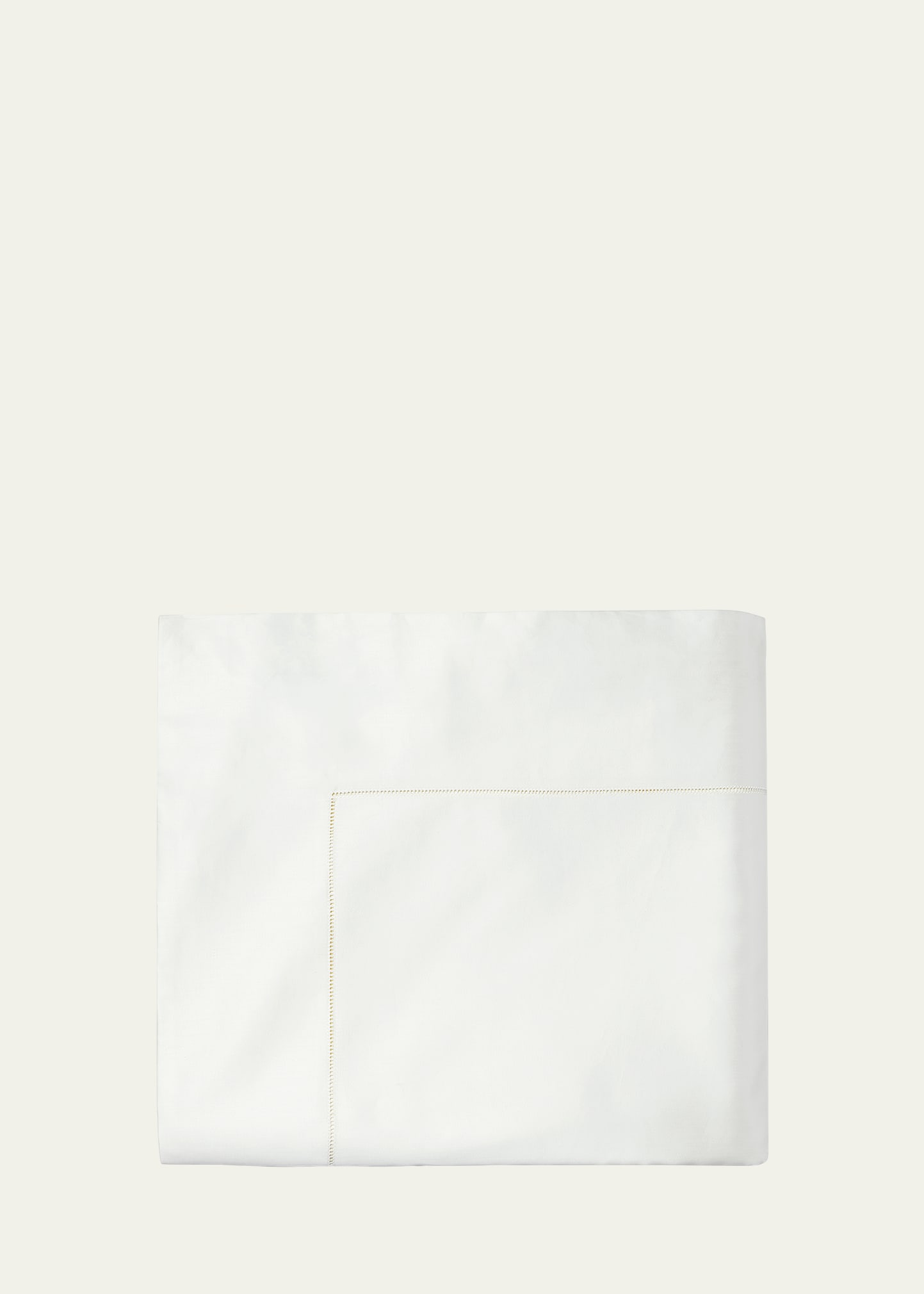 Sferra Fiona King Flat Sheet, 114"sq. In Ivory