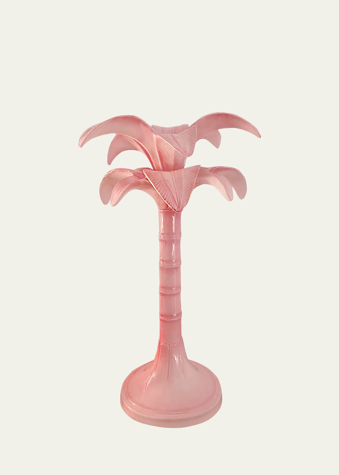 Palm Candle Holder, Pink - 17.7"