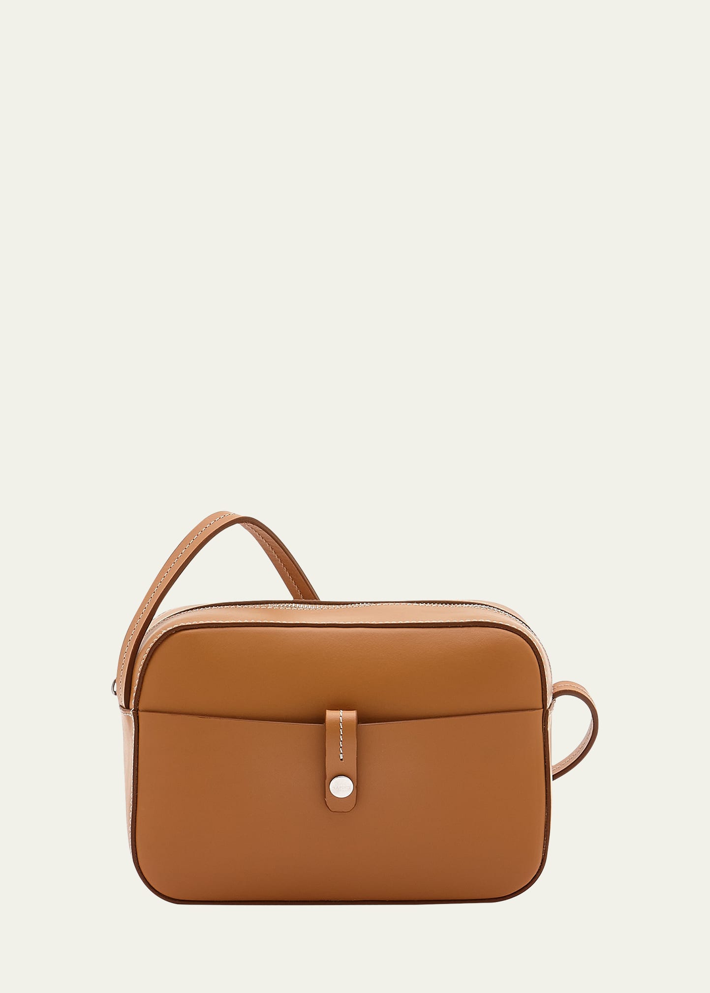 Tondina Leather Camera Crossbody Bag