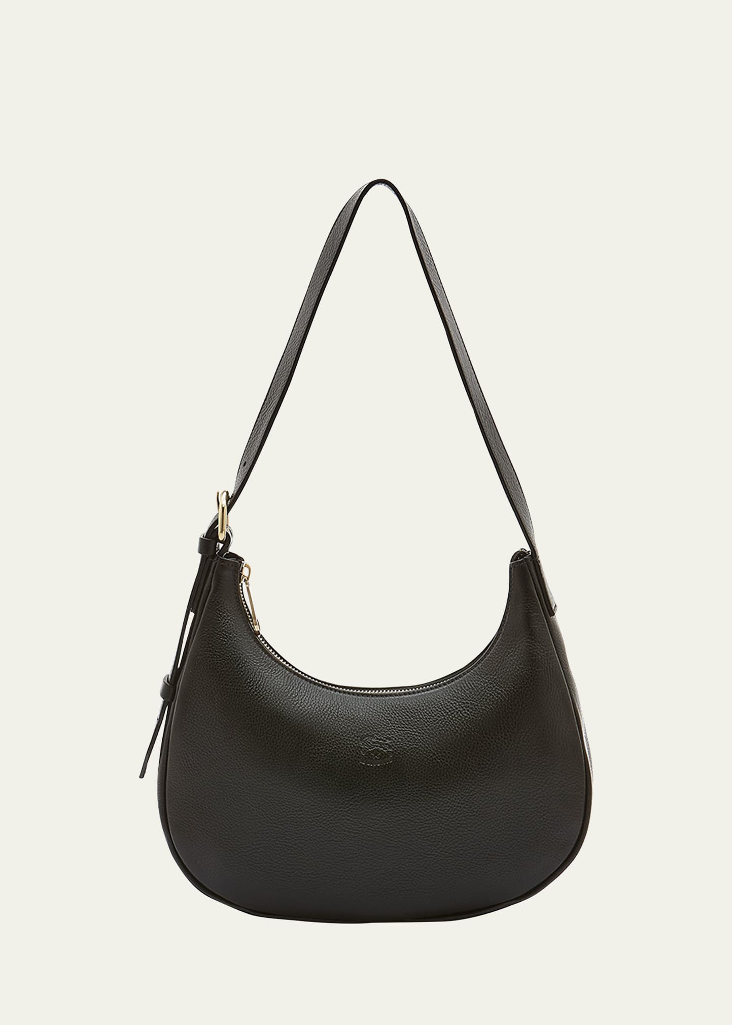 Shop Il Bisonte Belcanto Small Zip Shoulder Bag In Black