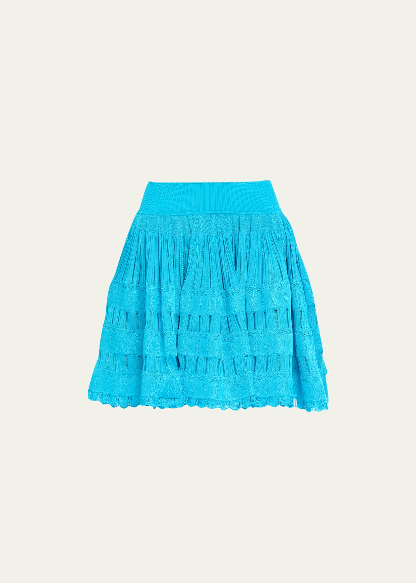 Alaïa Crinoline Miniskirt In Turquoise